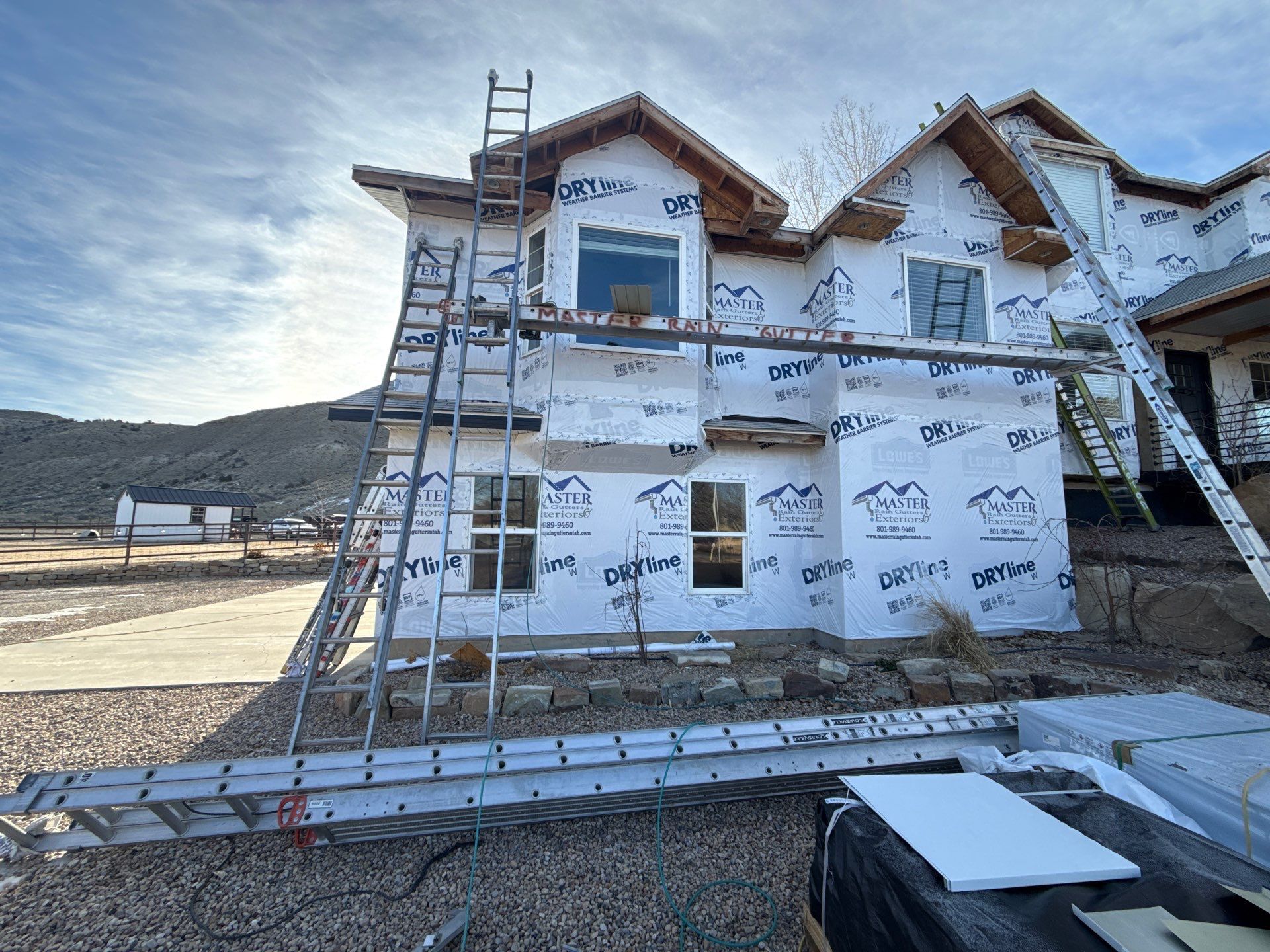 Project in Duchesne by Master Rain Gutters.