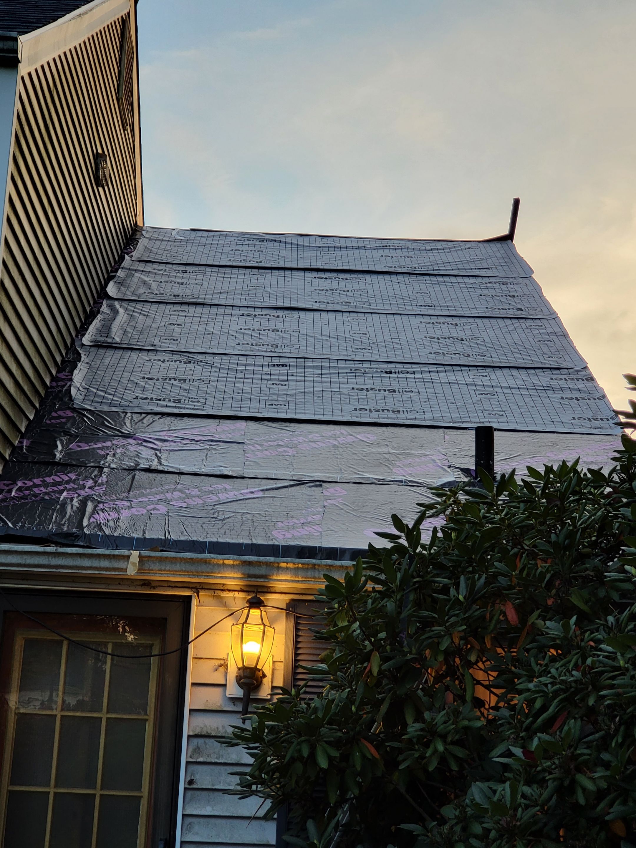 Residential Roofing Installation using Owens Corning TruDefinition Slatestone Gray by A Plus Exterior