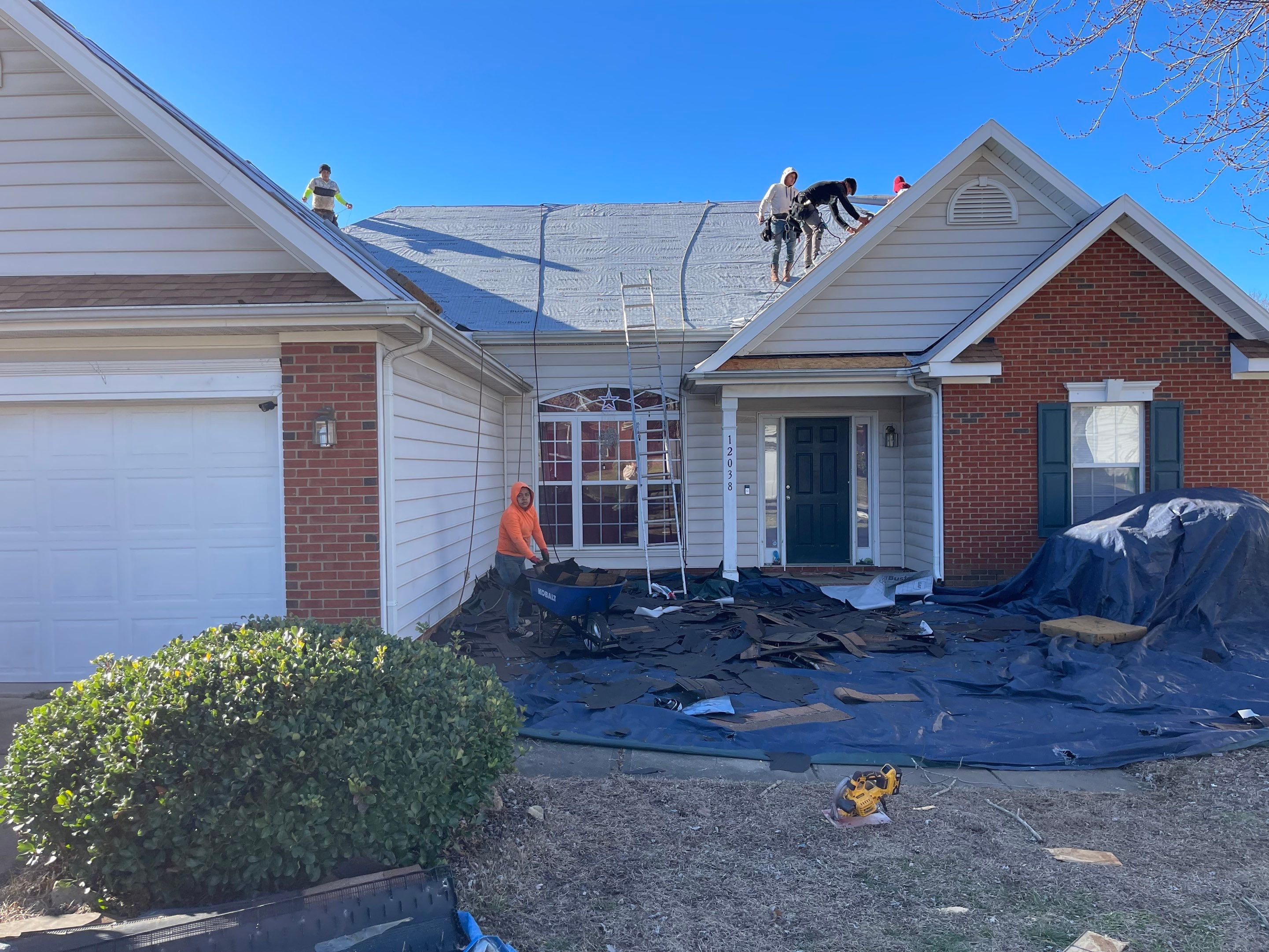 Residential Roofing Installation using GAF Timberline HDZ Charcoal by RISE Roofing & Restoration, LLC
