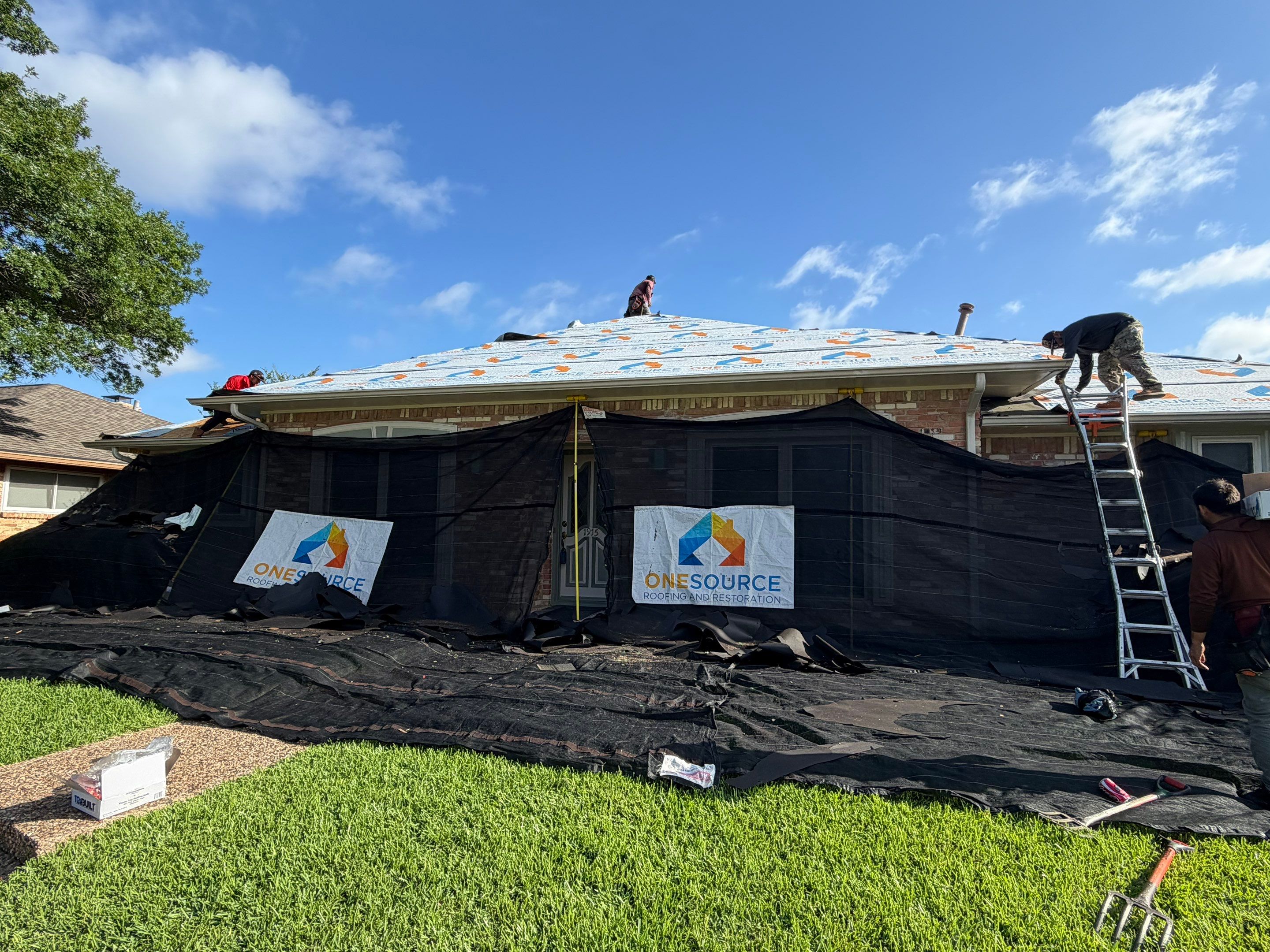 Residential Roofing Installation using Malarkey Highlander Natural Wood by OneSource Roofing and Restoration