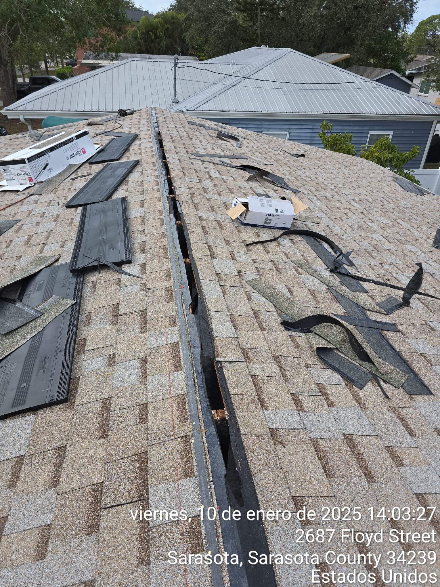 Residential Roofing Installation using Owen's Corning Shingles by RoofGuru AI