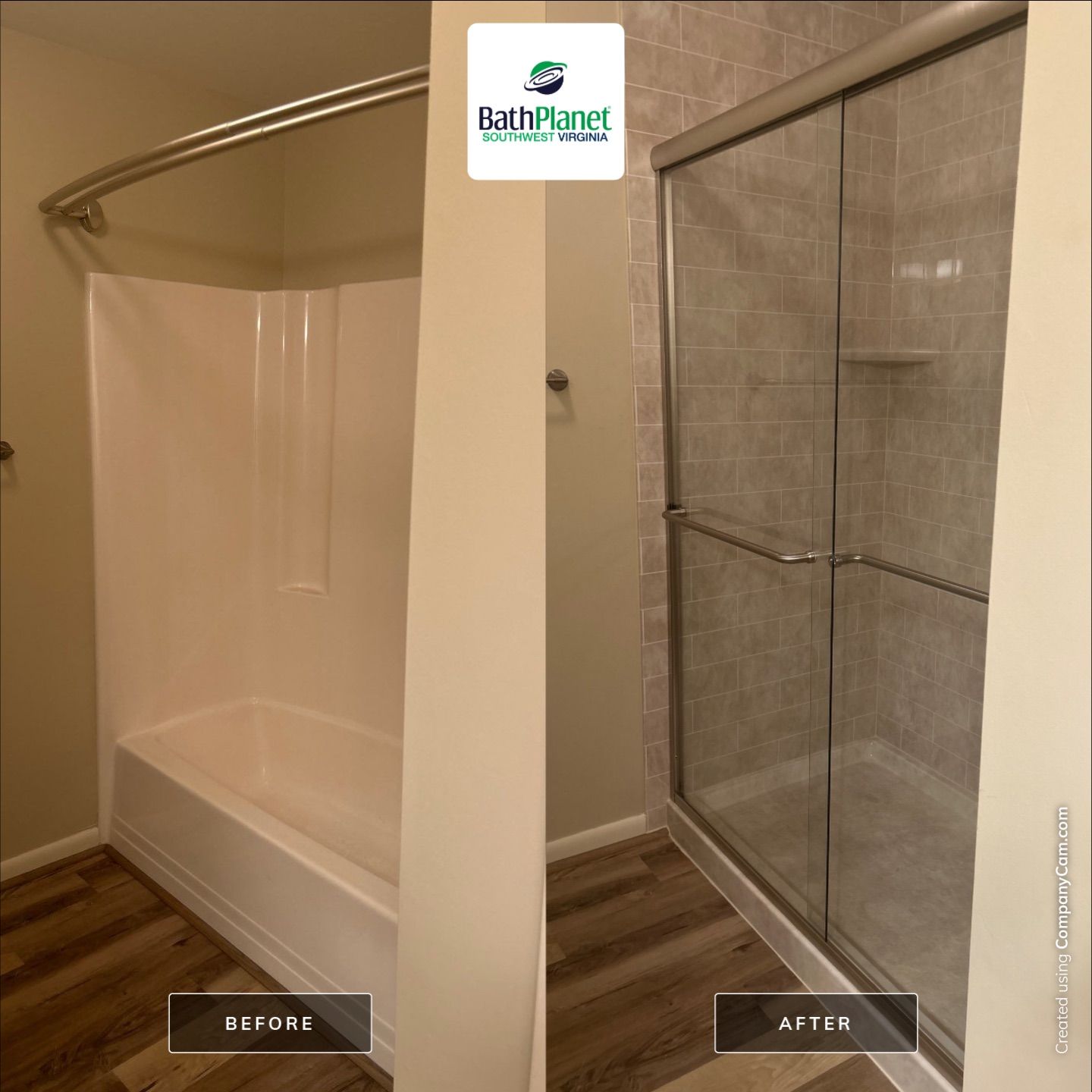 Tub to Shower by BathPlanet SW Virginia