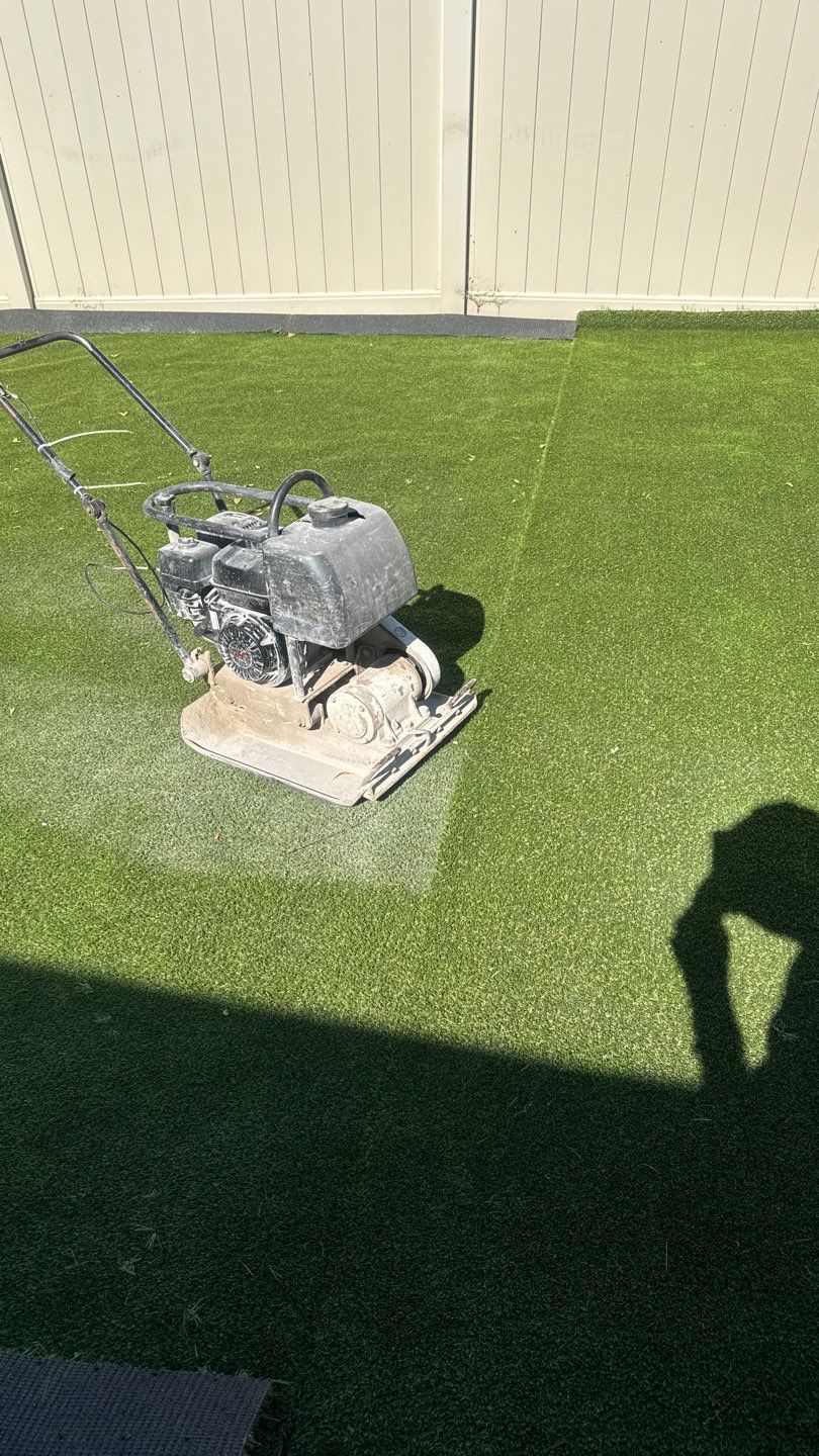 Pet Friendly Synthetic Turf Installation by New Horizon Landscapes