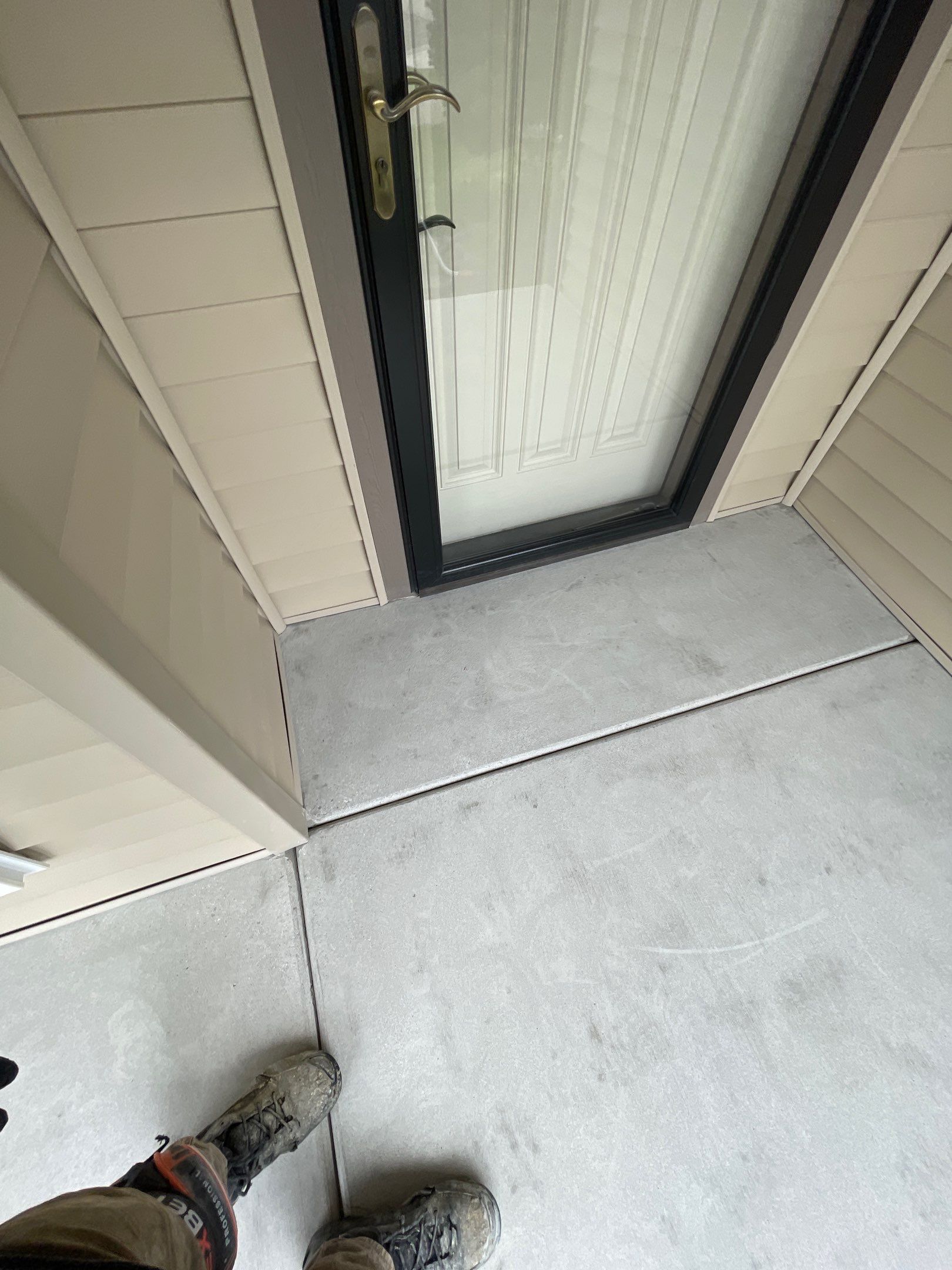 Garage Transformation using Pebble Beach and Front Porch using Greystone by Croc Coatings, LLC