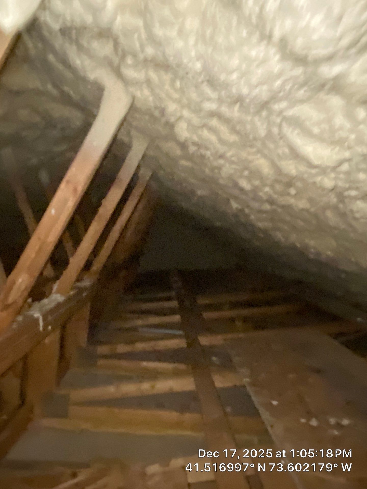 Attic Insulation using open cell spray foam by NYS Foam & Energy