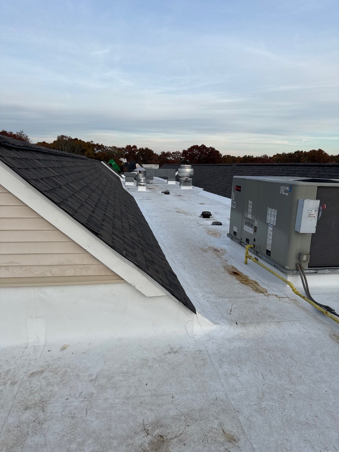Commercial Roofing Installation using Owens Corning Duration by All Site Roofing
