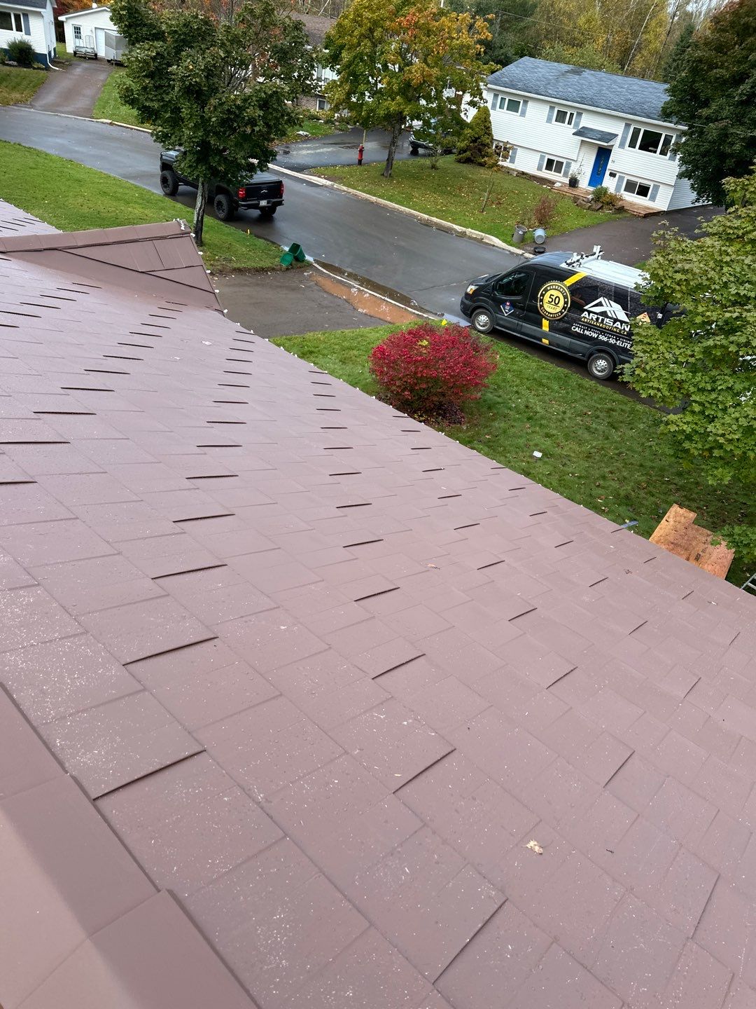Residential Roofing Installation using Wakefield Bridge Steel Shingle by Ideal Steel by Artisan Roofing & Home Improvements Inc.