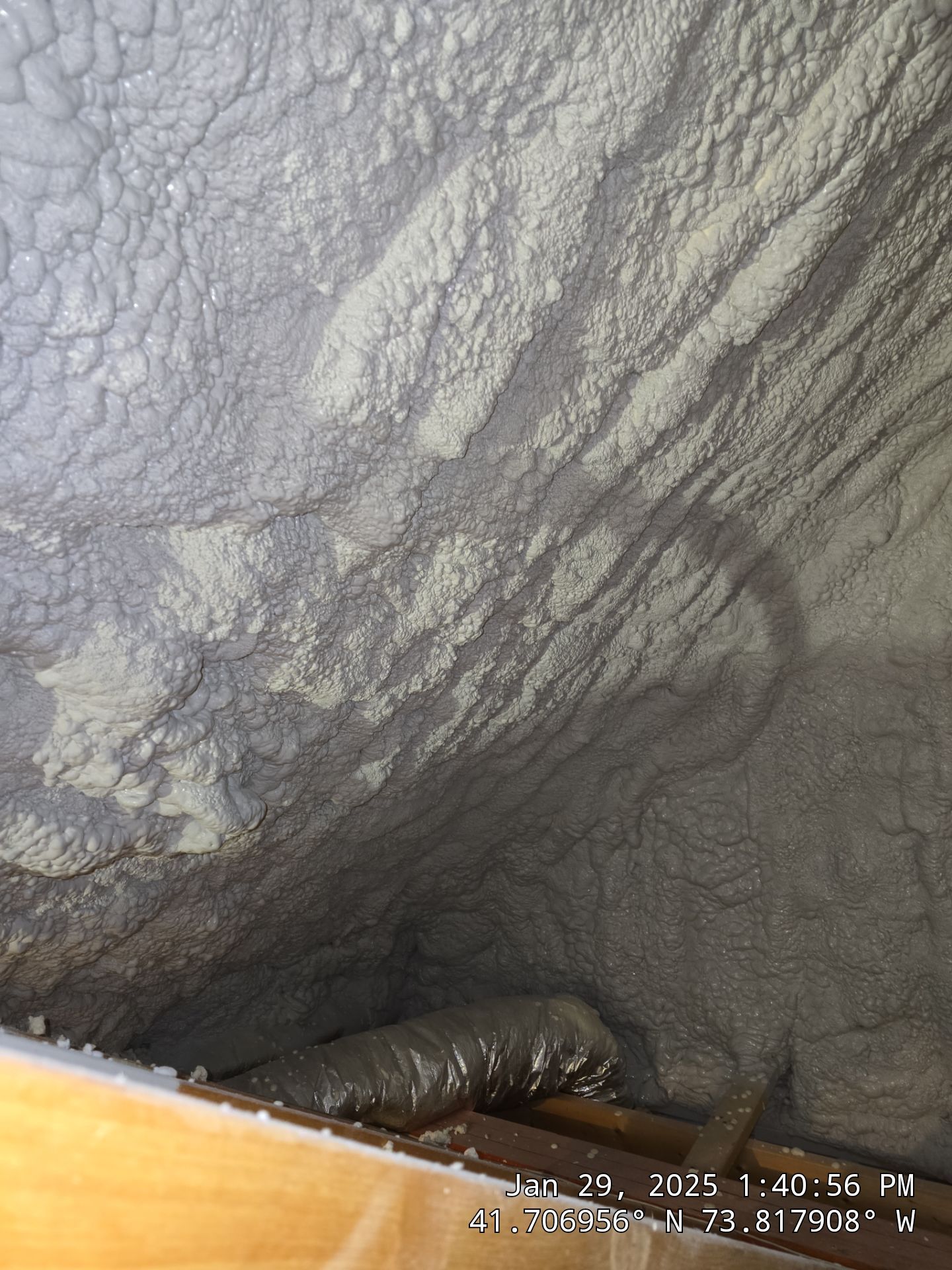 Attic Insulation using open cell spray foam by NYS Foam & Energy