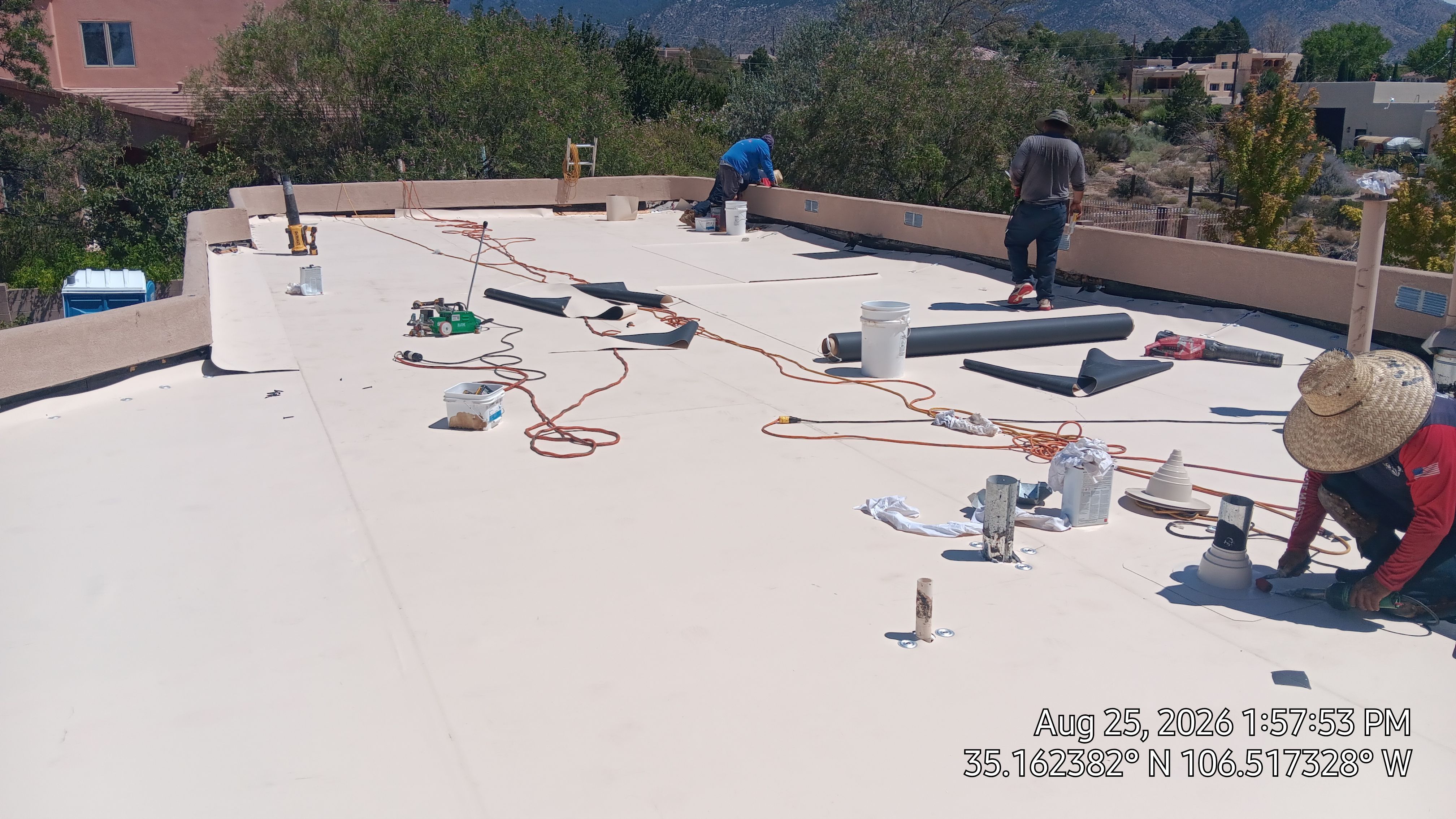 TPO Roof Replacement and Wood Repair in Albuquerque by Doyle Roof Masters Inc