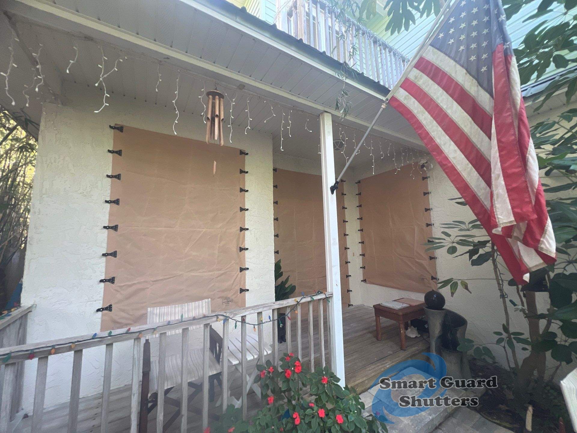 Hurricane Protection in Tan  by Smart Guard Shutters