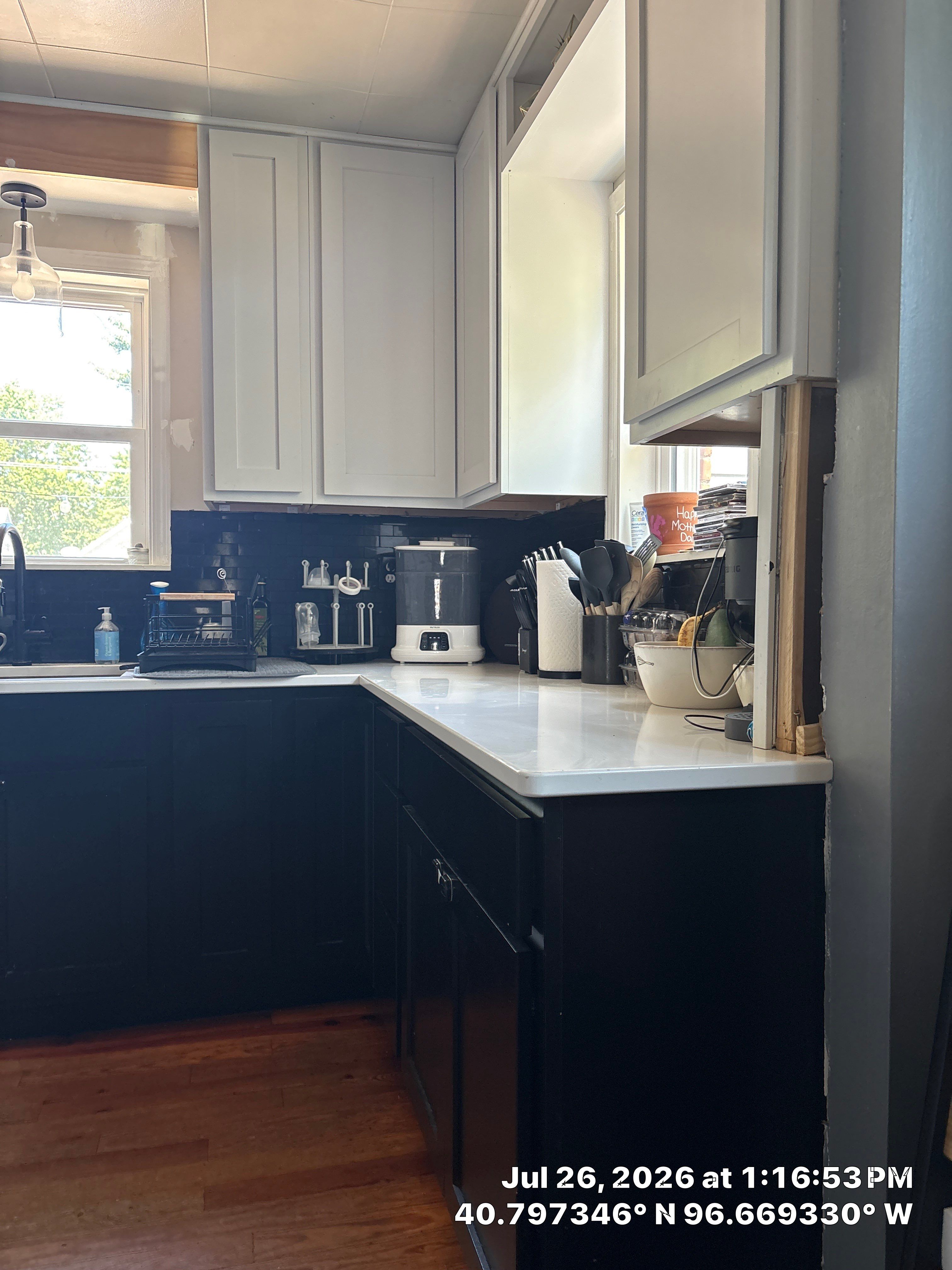 Modern Kitchen Remodel with Two-Tone Cabinets in Lincoln by CompanyCam Sales Demo