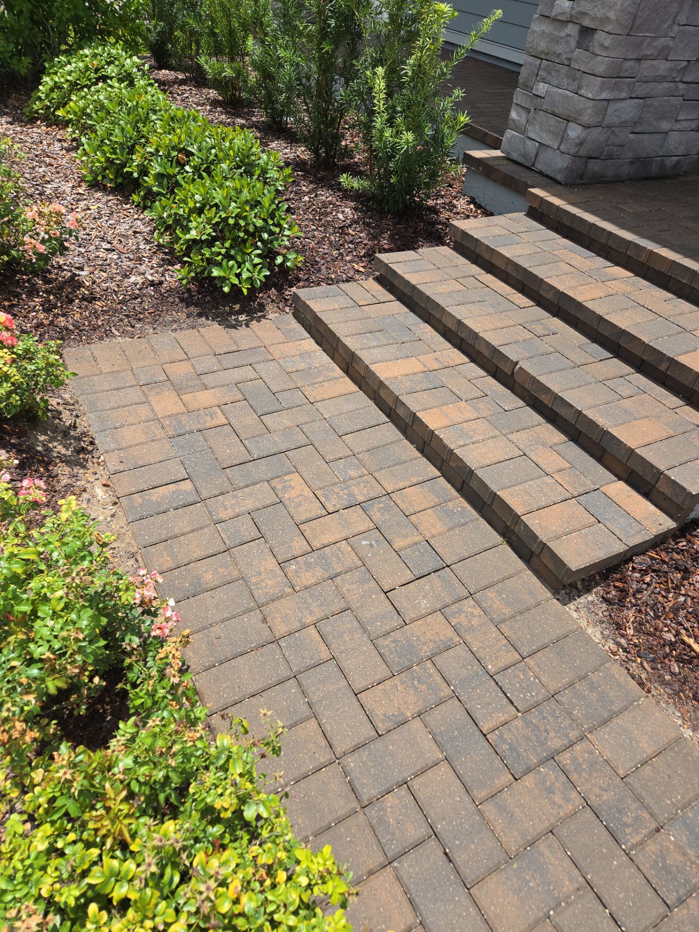 Paver Driveway using Concrete Sealant by DuraSeal