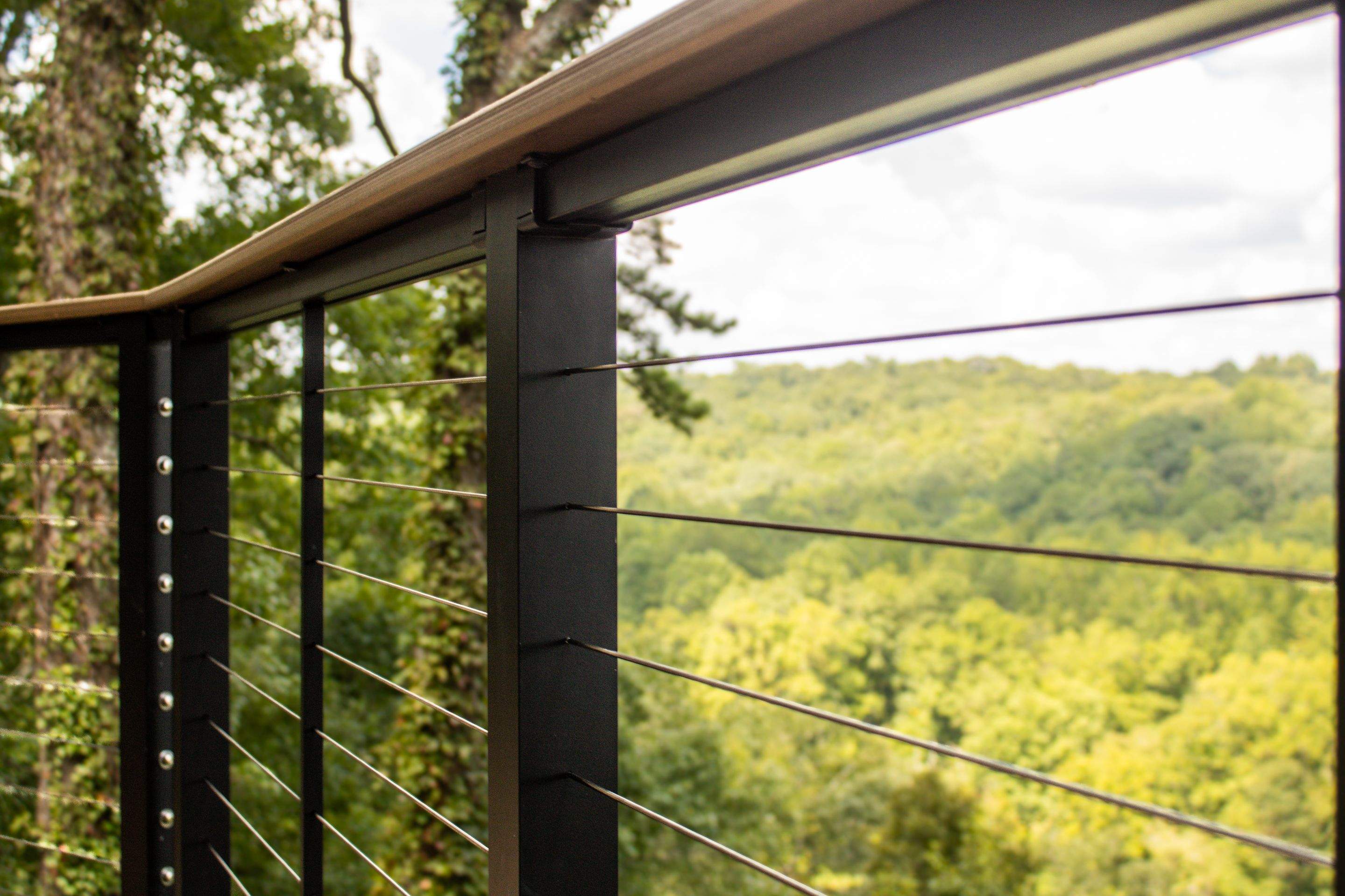 TimberTech Deck Replacement with Metal Cable Railing in Atlanta, GA by Nelson Exteriors