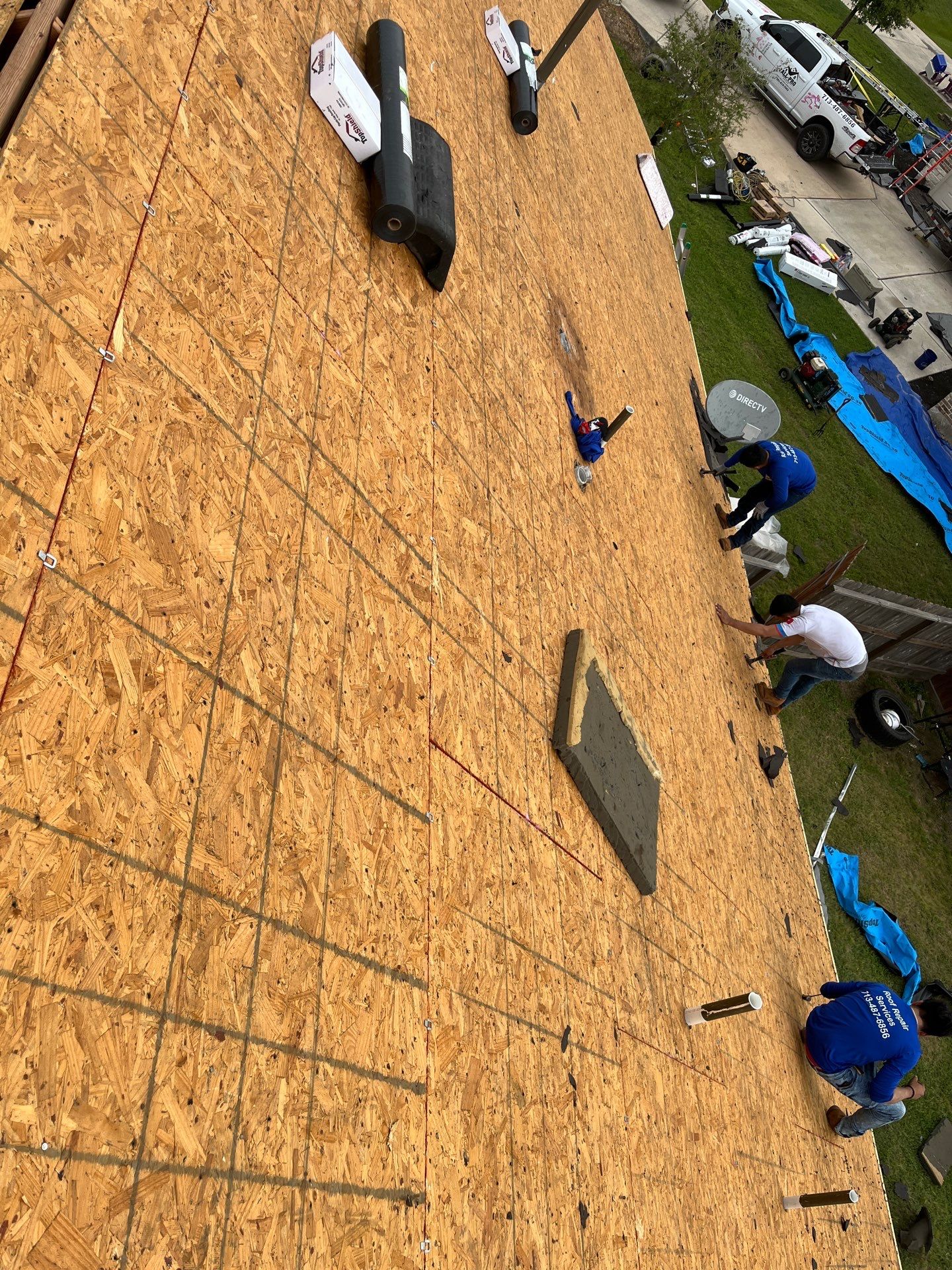 Hail Damage using Owen's Corning Duration (Lifetime) Shingles by Roof Repair Company