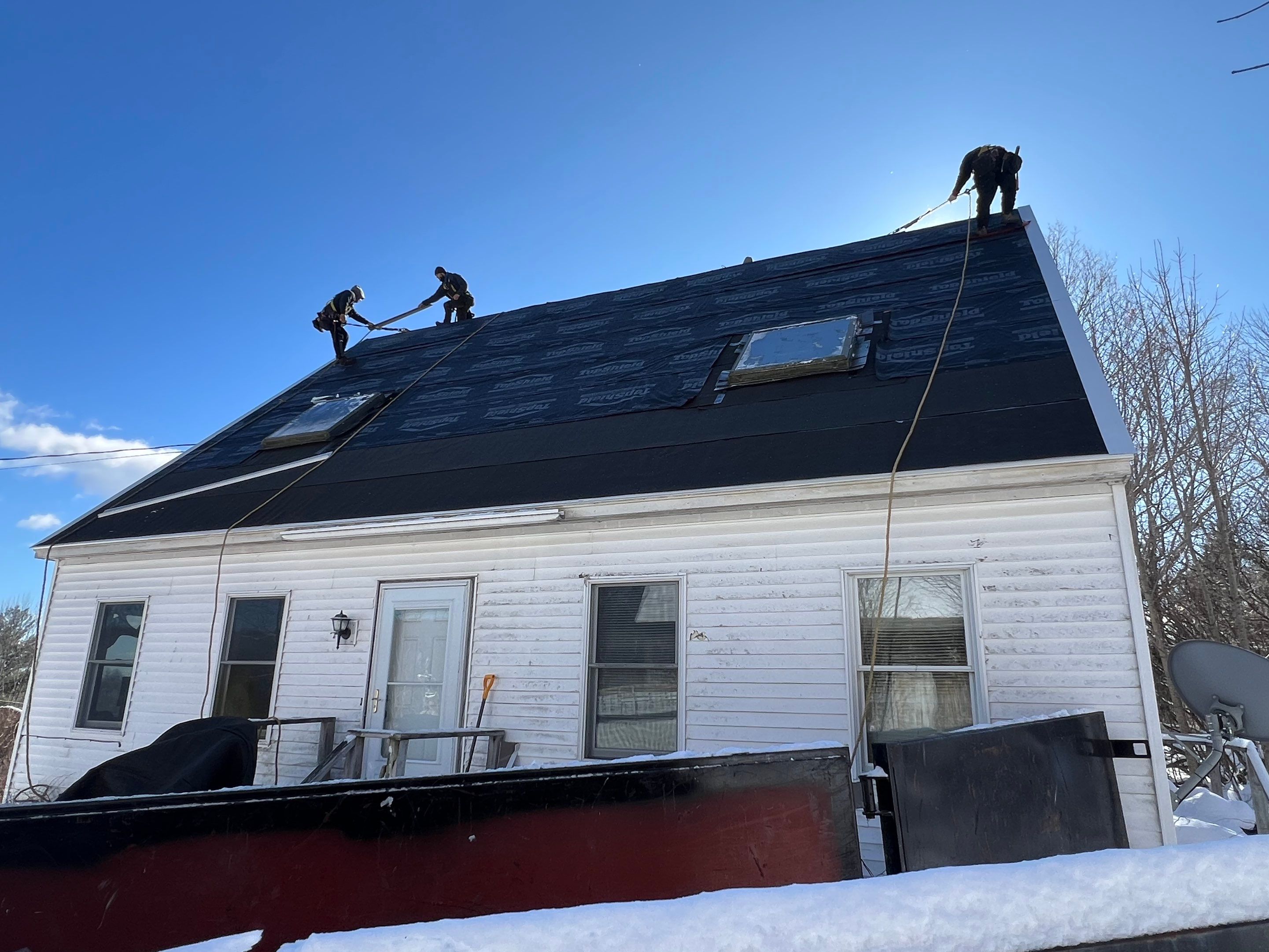 Roof Installation in Bradford New Hampshire by Tall pine roofing