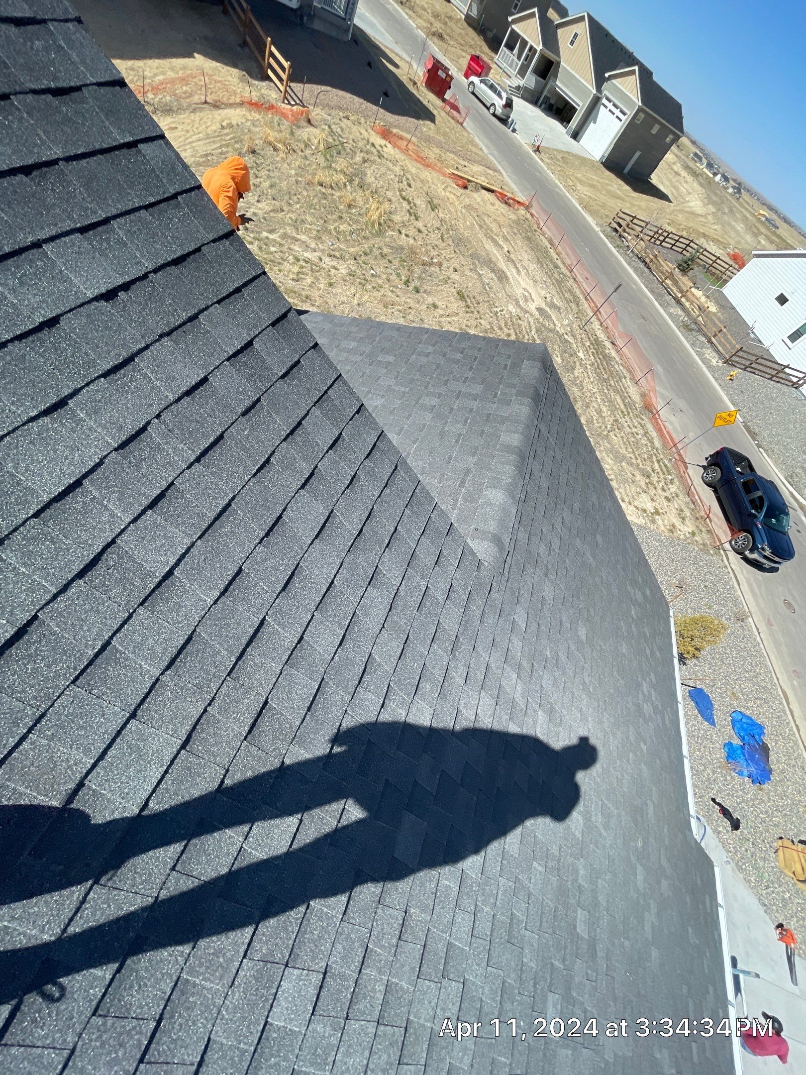 Residential Roofing Installation using Atlas Pinnacle Impact Black Shadow by Blue Peaks Roofing LLC 