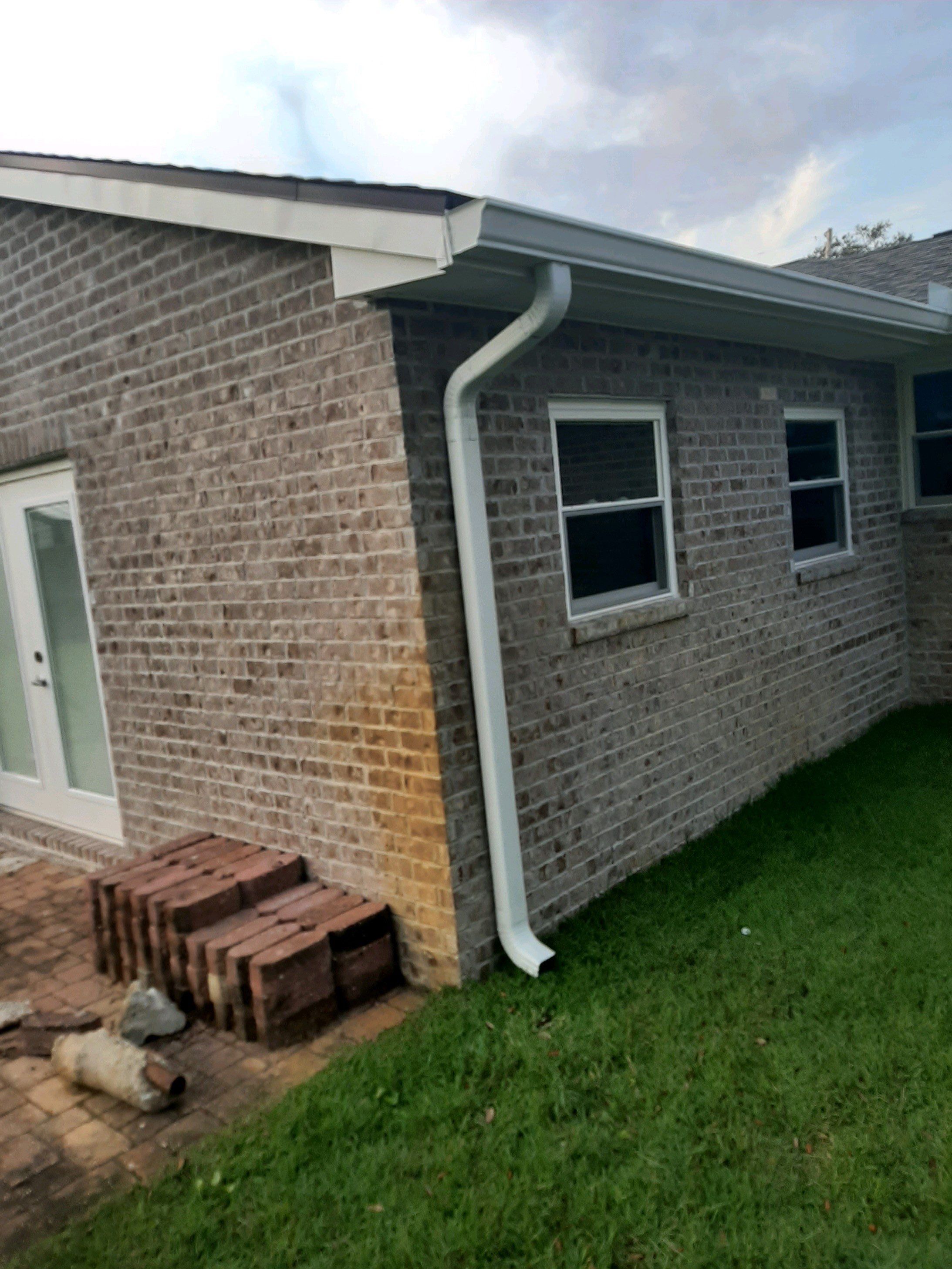 Seamless Gutter Installation using White K-Style Gutters by Gutter Professors