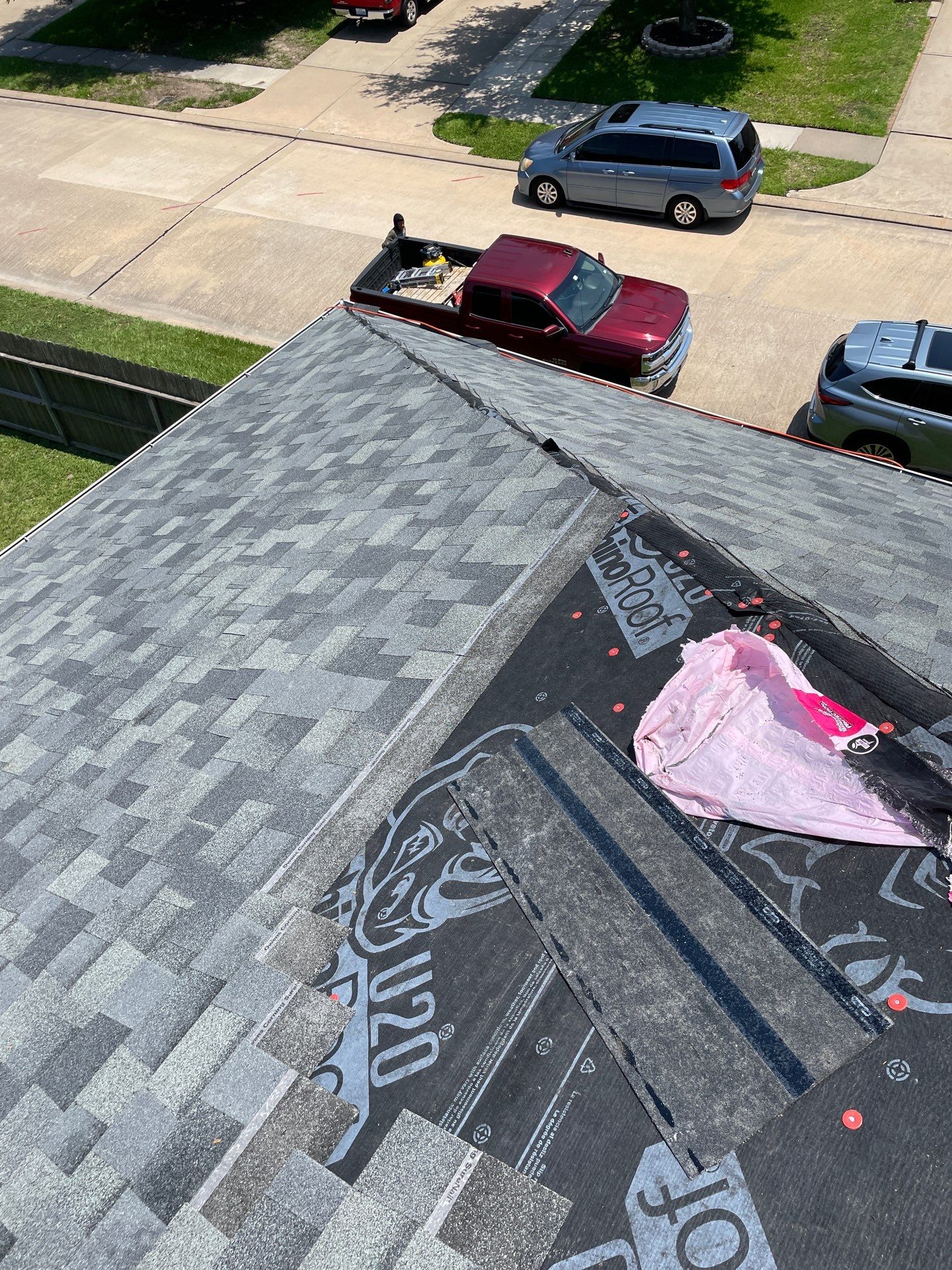 Residential Roofing Installation using Owen's Corning Duration (Lifetime) Shingles by Roof Repair Company