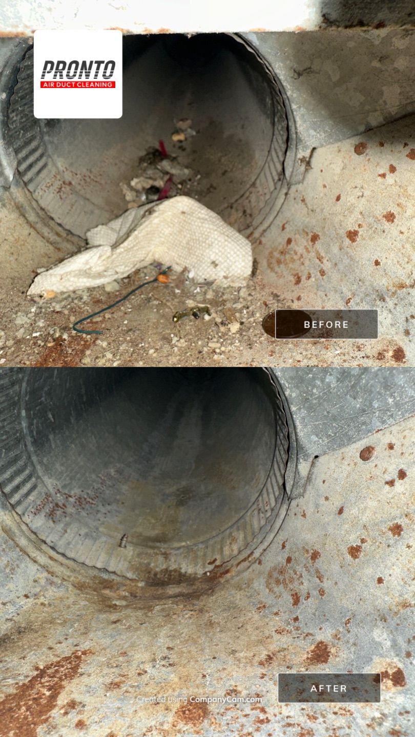 Air duct cleaning using Hypervac by Pronto Air Duct Cleaning