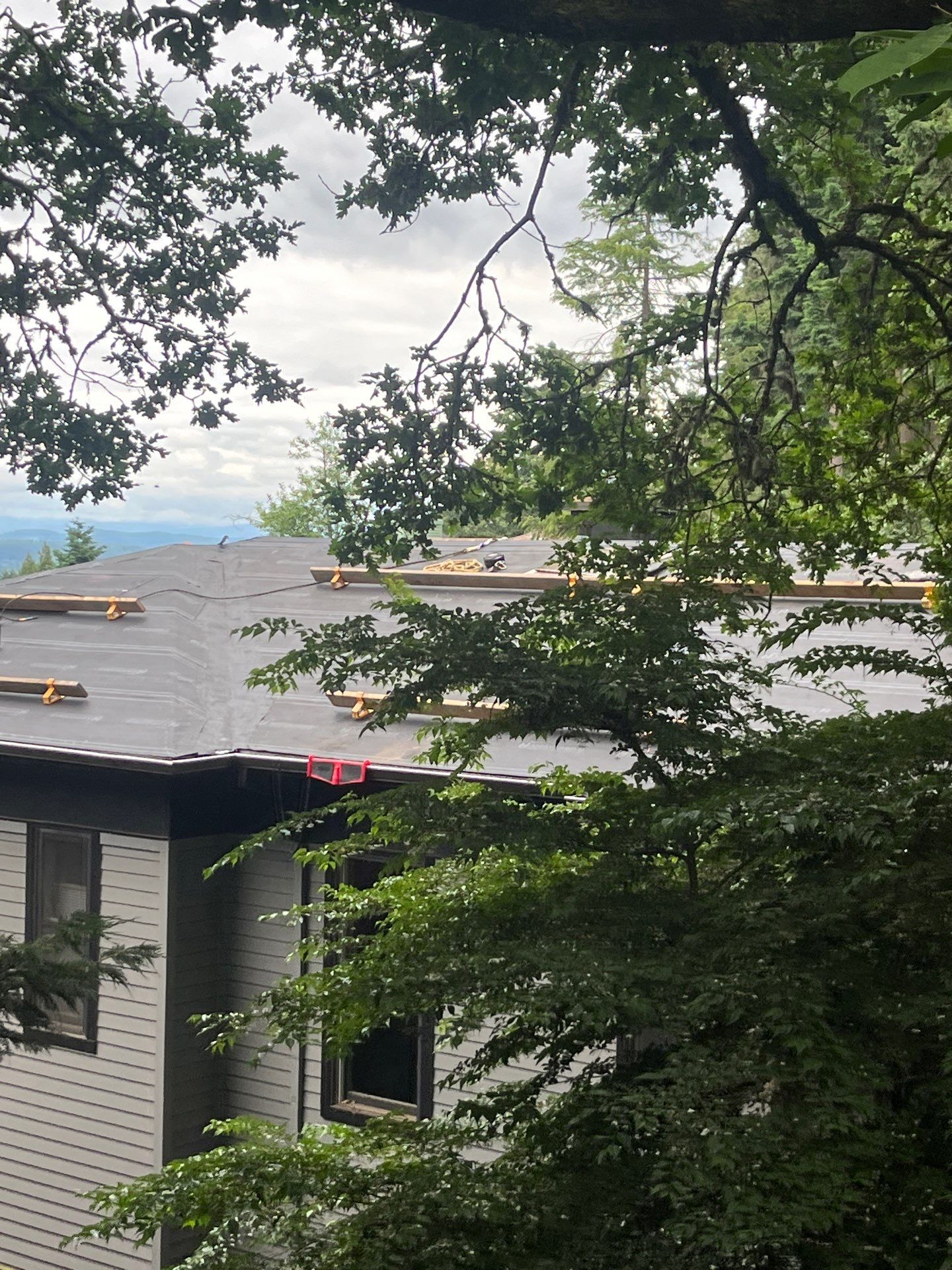 Project in West linn by Tom Leach Roofing
