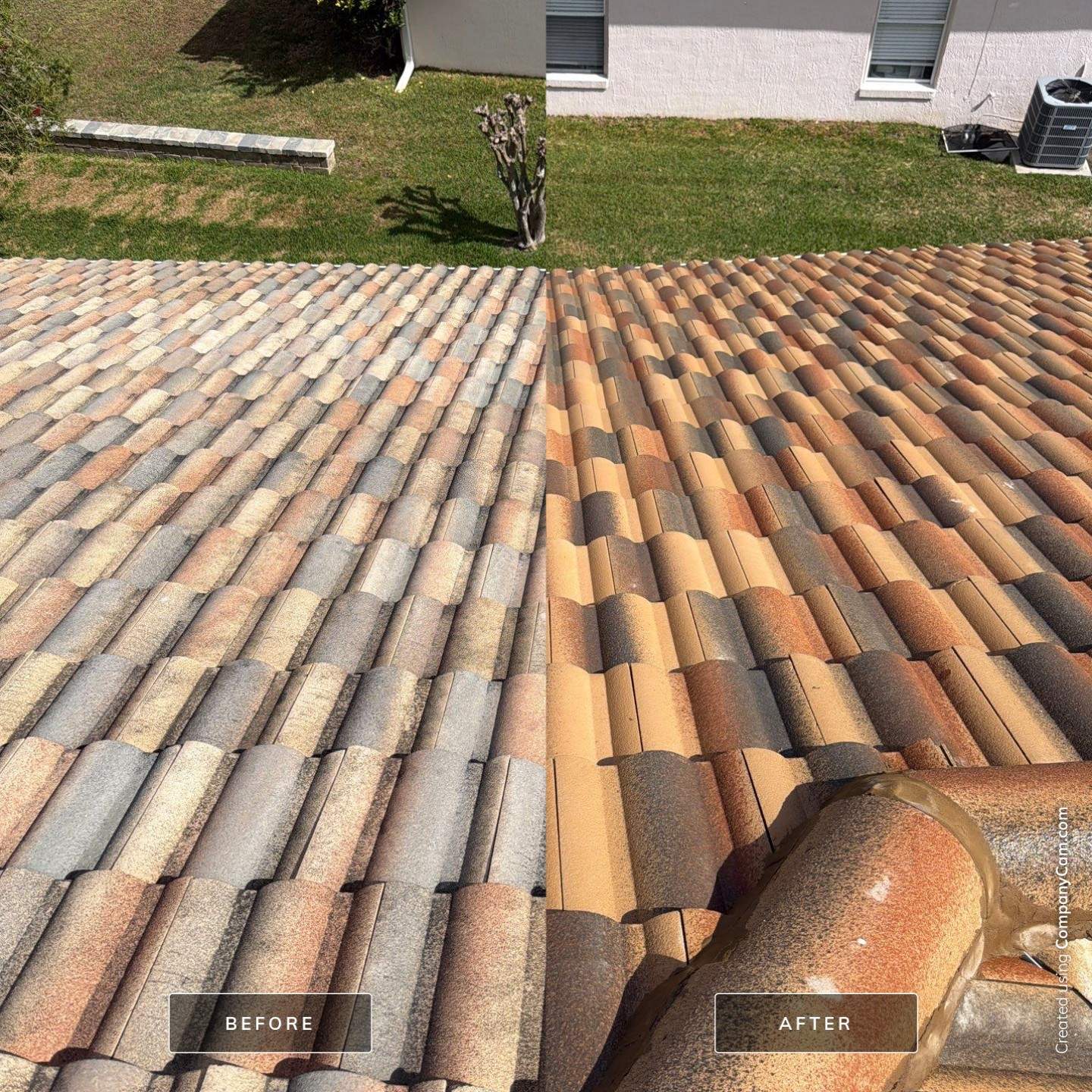 Flat Tile Roof Cleaning by Mallard Systems