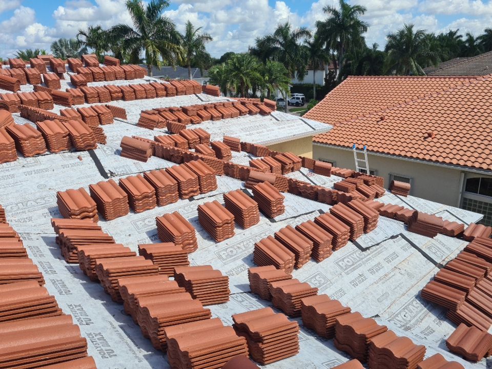 Residential Roofing Installation using Eagle Roofing Tile by BLUES BROTHERS ROOFING