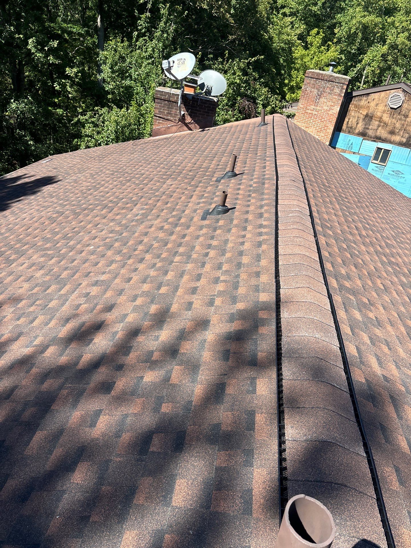 Residential Roofing Installation using GAF TImberline HDZ Hickory by Rainstoppers Roofing