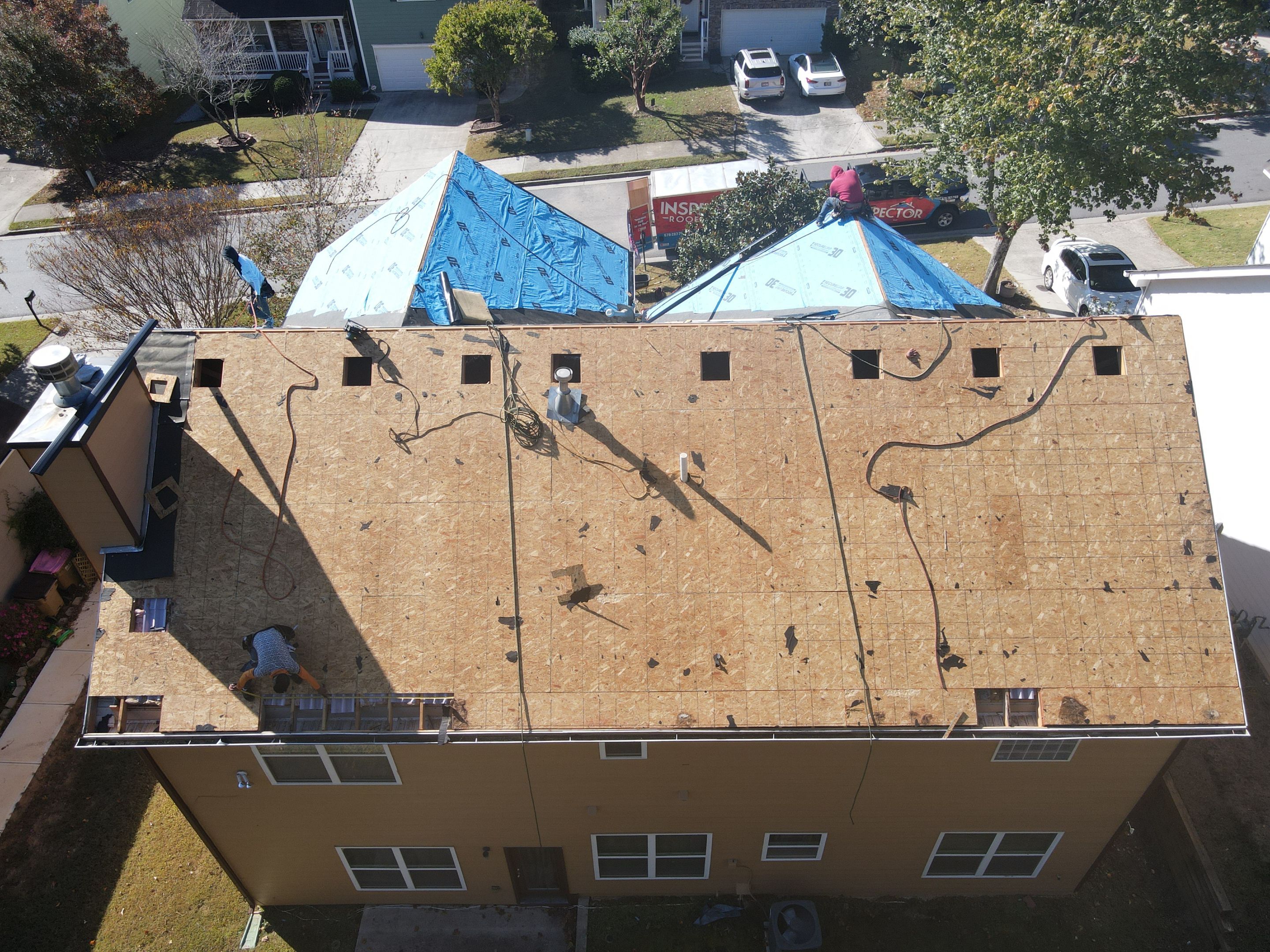 Residential Roofing Installation using Owens Corning by Inspector Roofing and Restoration
