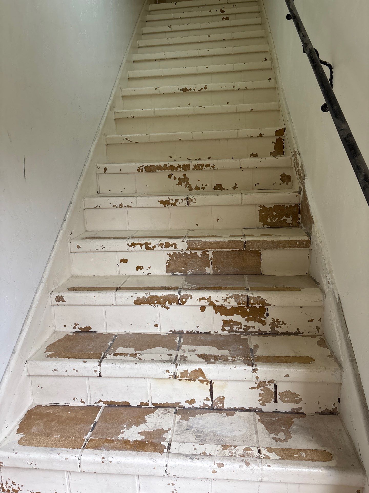 Sandblasting Paint Off Interior Staircase In Los Angeles, CA by La Power Washing Inc