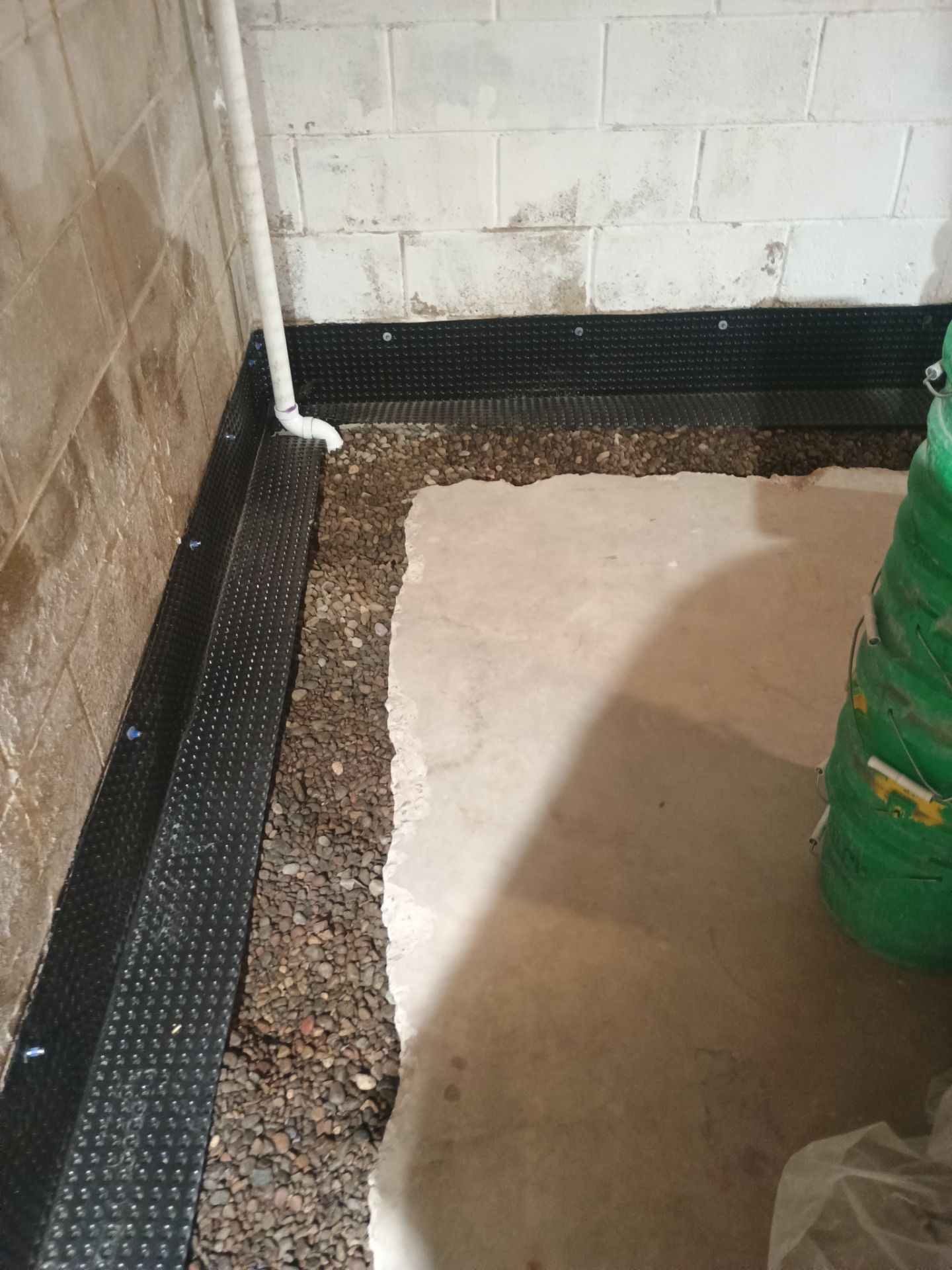 Interior Drain Tile Installation near Columbia Heights, MN by Waterproofing Northeast