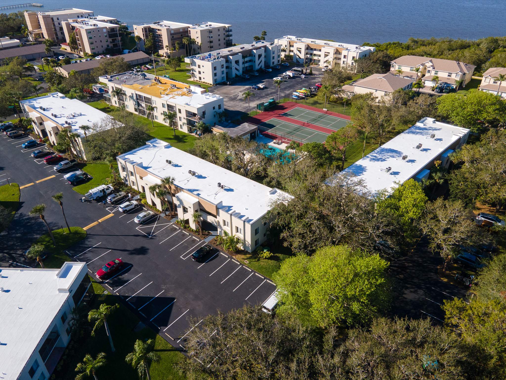 Flat Roof Membrane Coating and Restoration in Cape Canaveral by Wiedmann Construction & Roofing