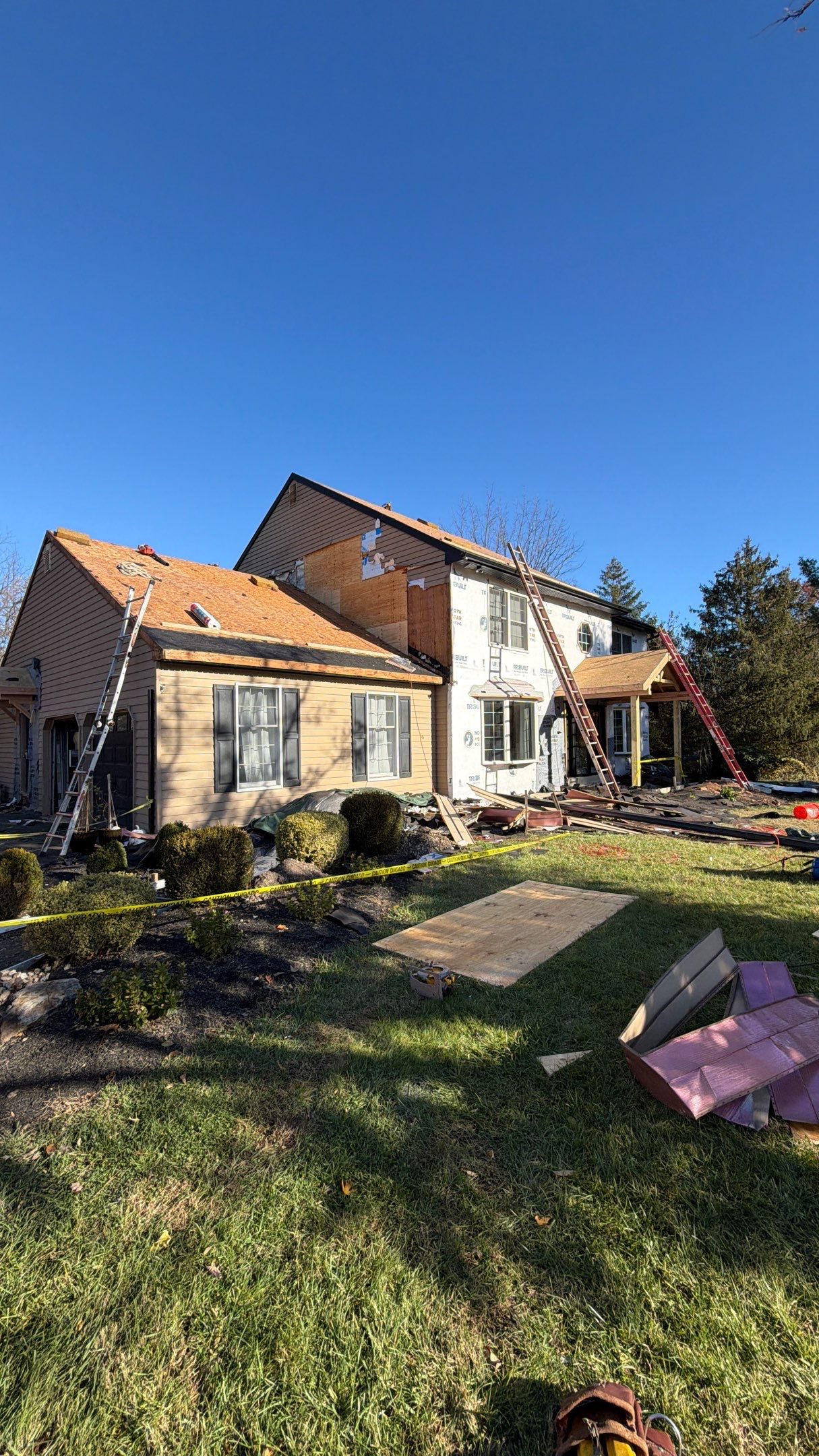 Full Exterior Renovation with GAF Roofing System in North Wales by North Star Roofing