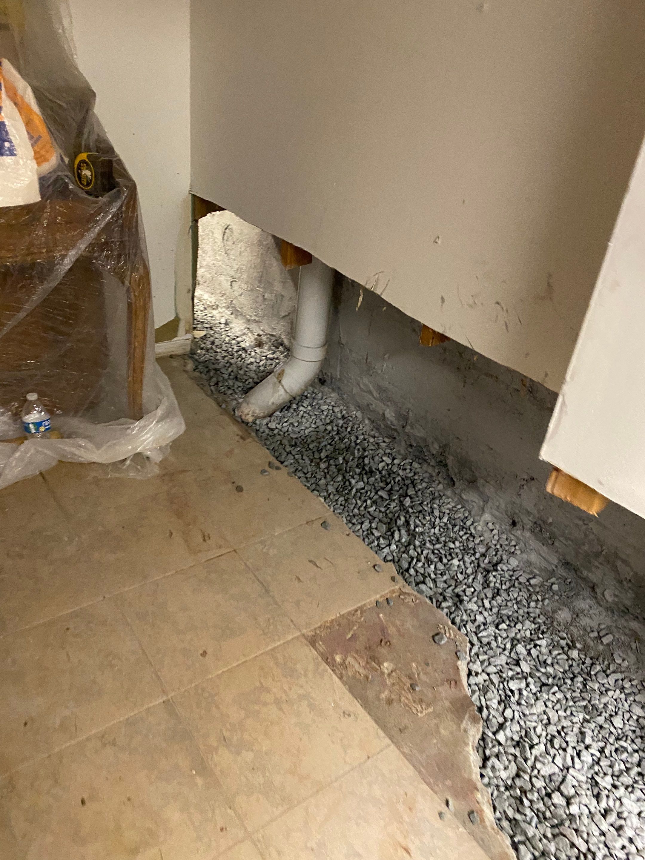 Interior French Drain Job in Bayonne, NJ by Pure Service Pro, LLC 