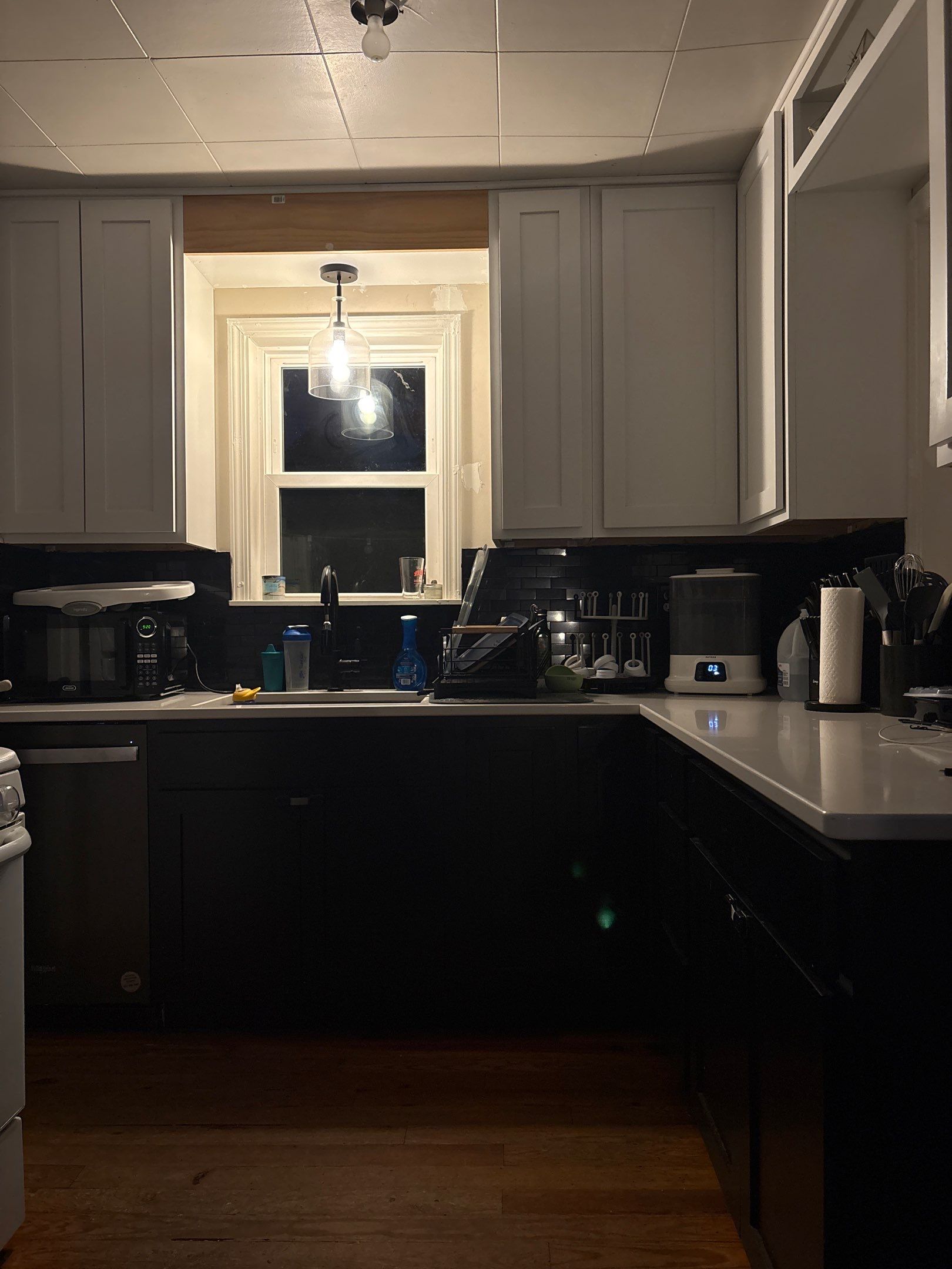 Lincoln Kitchen Remodel with Two-Tone Cabinetry and Quartz Counters by CompanyCam Sales Demo