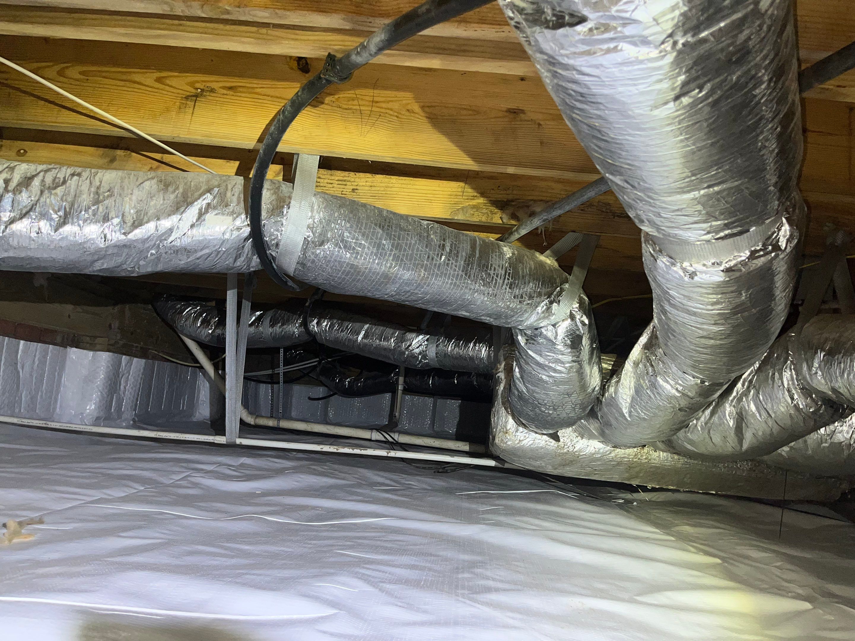 Impact Choice Encapsulation with French Drain and Crawlspace Doors by Impact Crawlspace