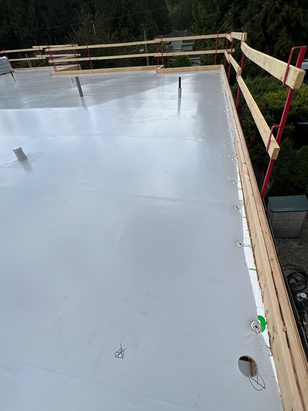 Residential Roofing Installation using Durolast roofing membrane by Top Notch Roofing Inc