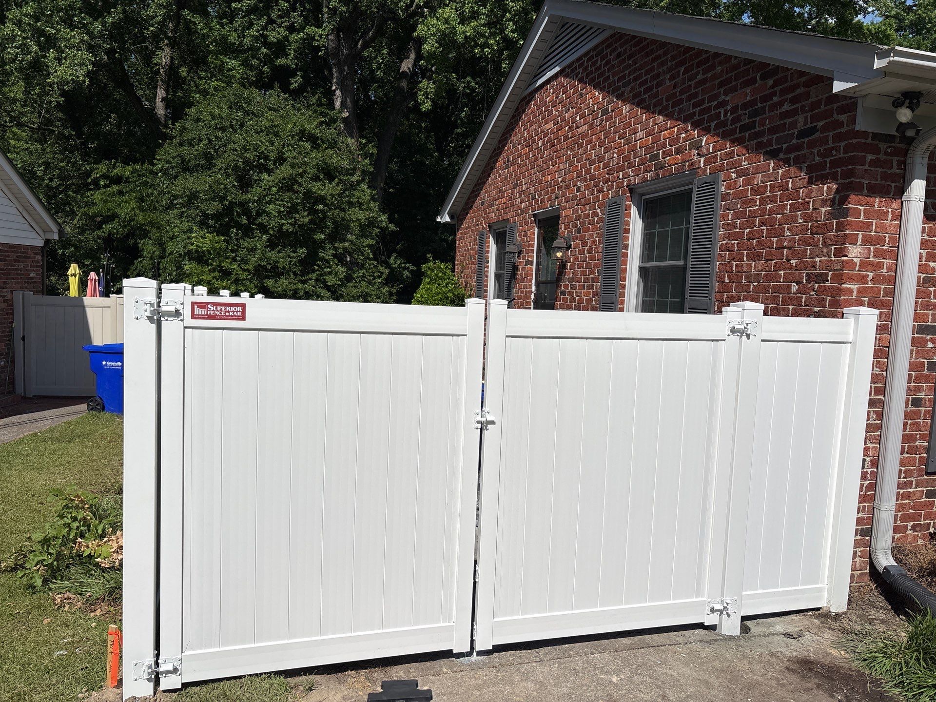 Project in Greenville, NC by Superior Fence and Rail