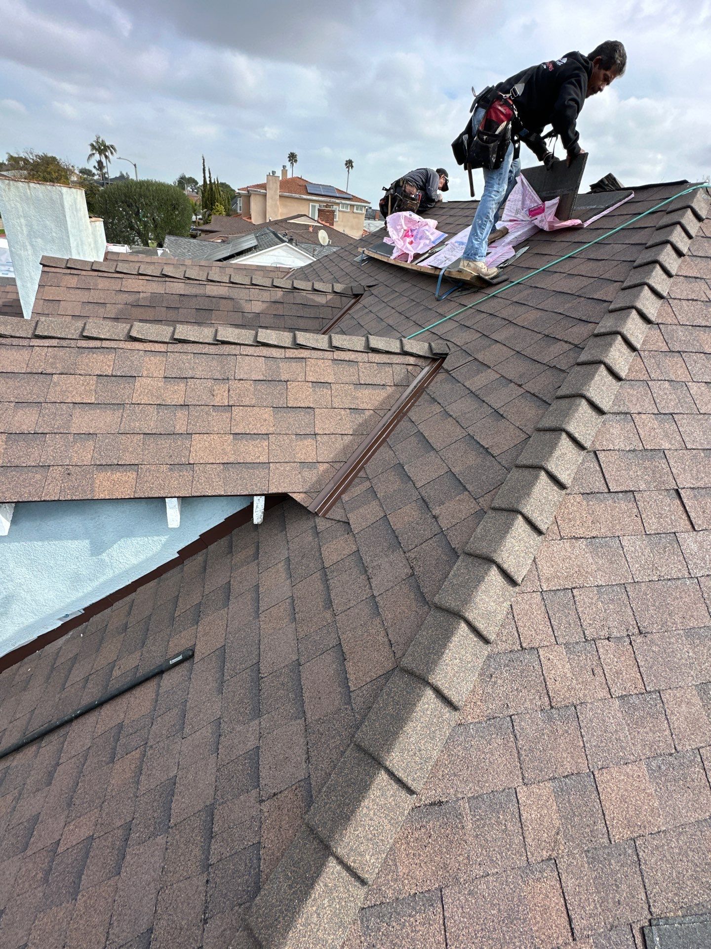 Residential Roofing Installation using Owens Corning Duration Cool Shingles by Hull Brothers Roofing
