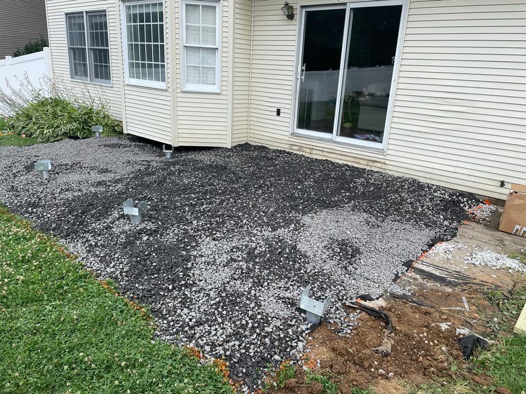 New deck and open porch Newton PA by deck guardian