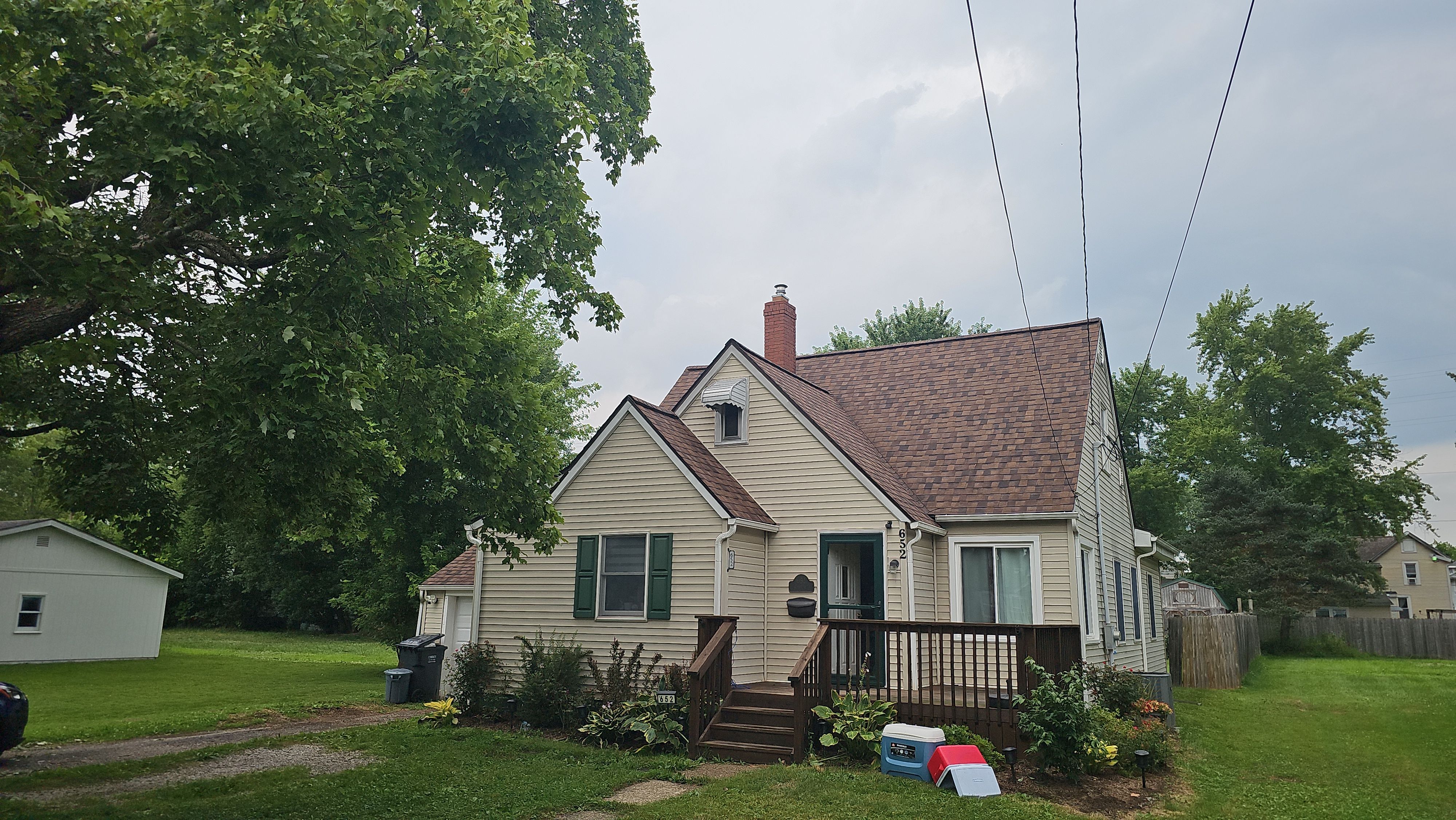 Atlas Pinnacle, Color, Burnt Hickory, Drip Edge, Color, Royal Brown by Eagle Eye Roofing