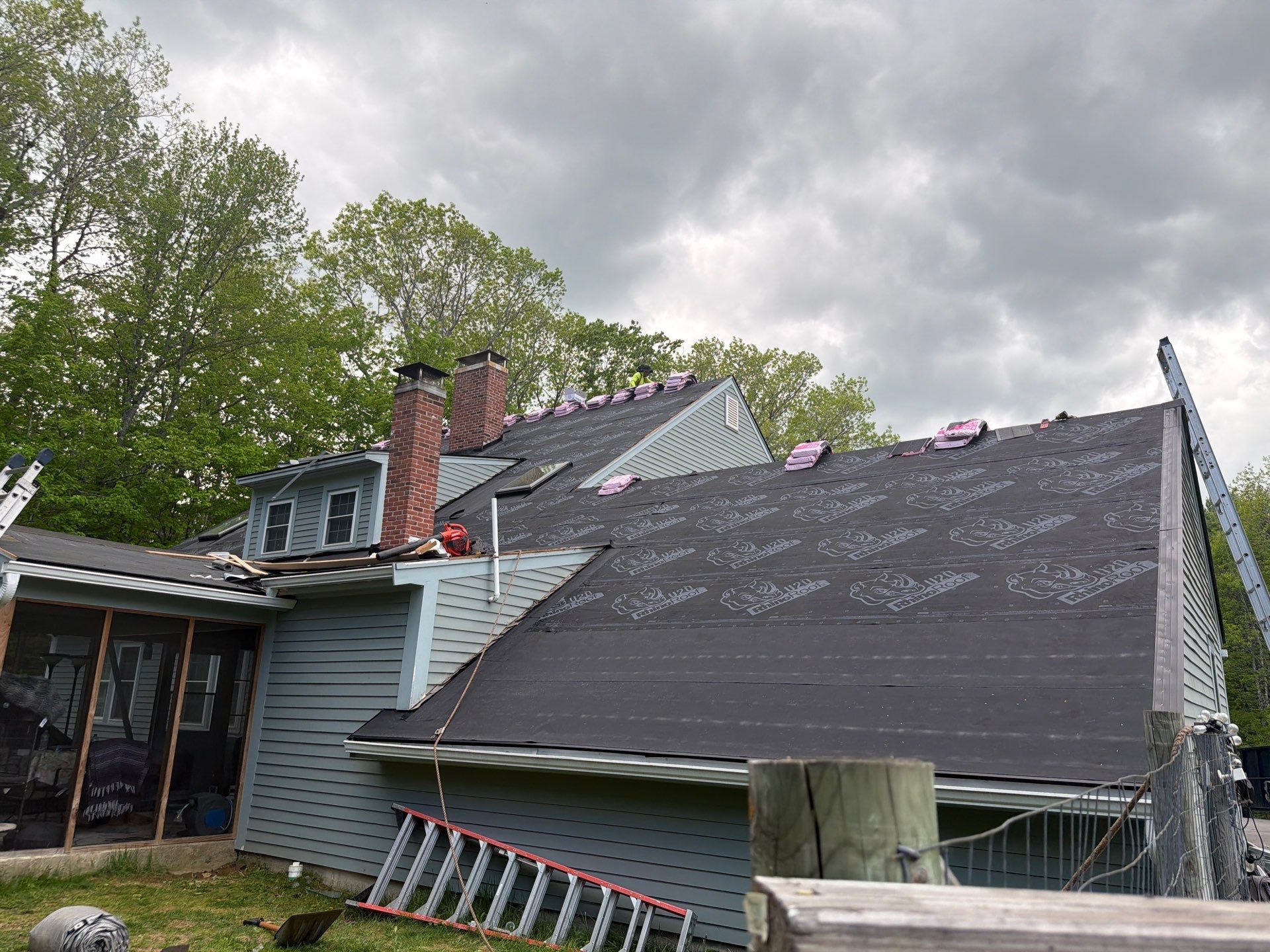 Residential Roof Replacement Using Owens Corning Shingles in Hopkinton, NH by Tall pine roofing