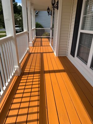 Multi-Level Deck and Front Porch Staining in Powder Springs