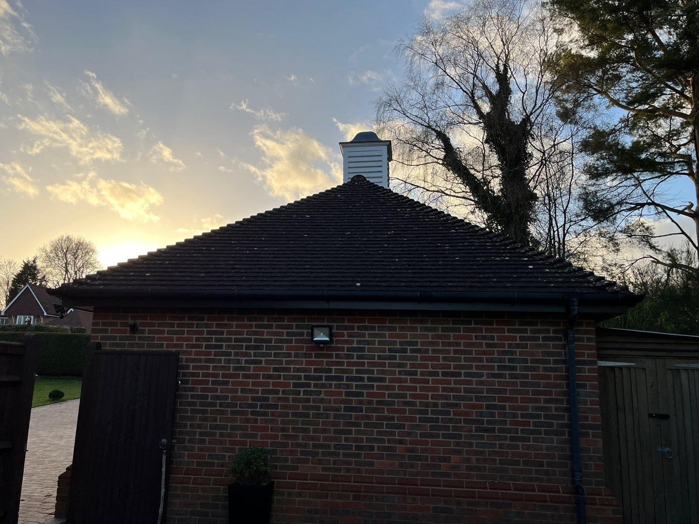 Roof and Driveway Clean using Mosmatic FSC and Biocide by Ges Exterior Cleaning ltd