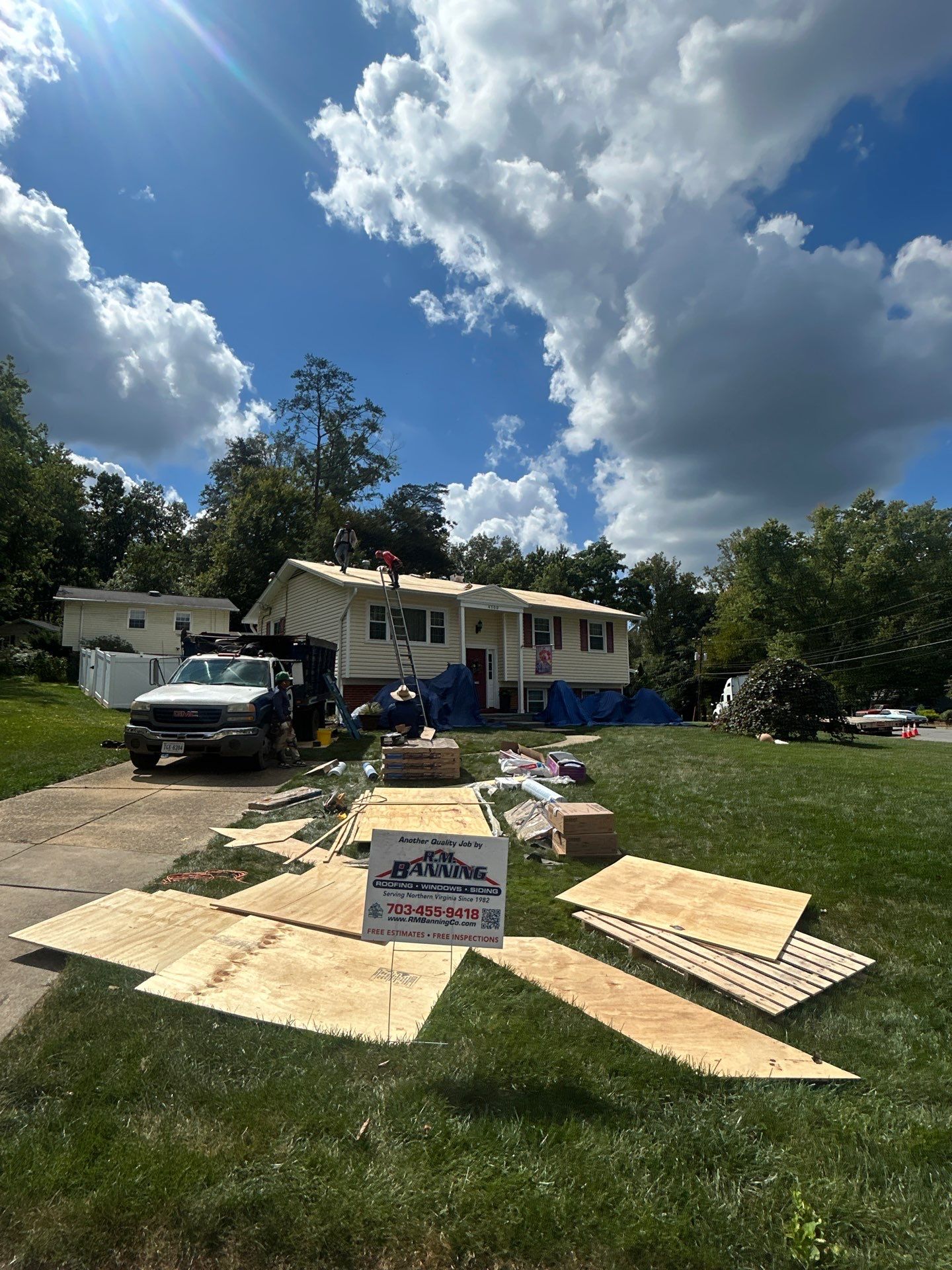 Falls Church : Residential Roof Replacement with CertainTeed Landmark Pro in Max Def Heather Blend by RM Banning, Inc.