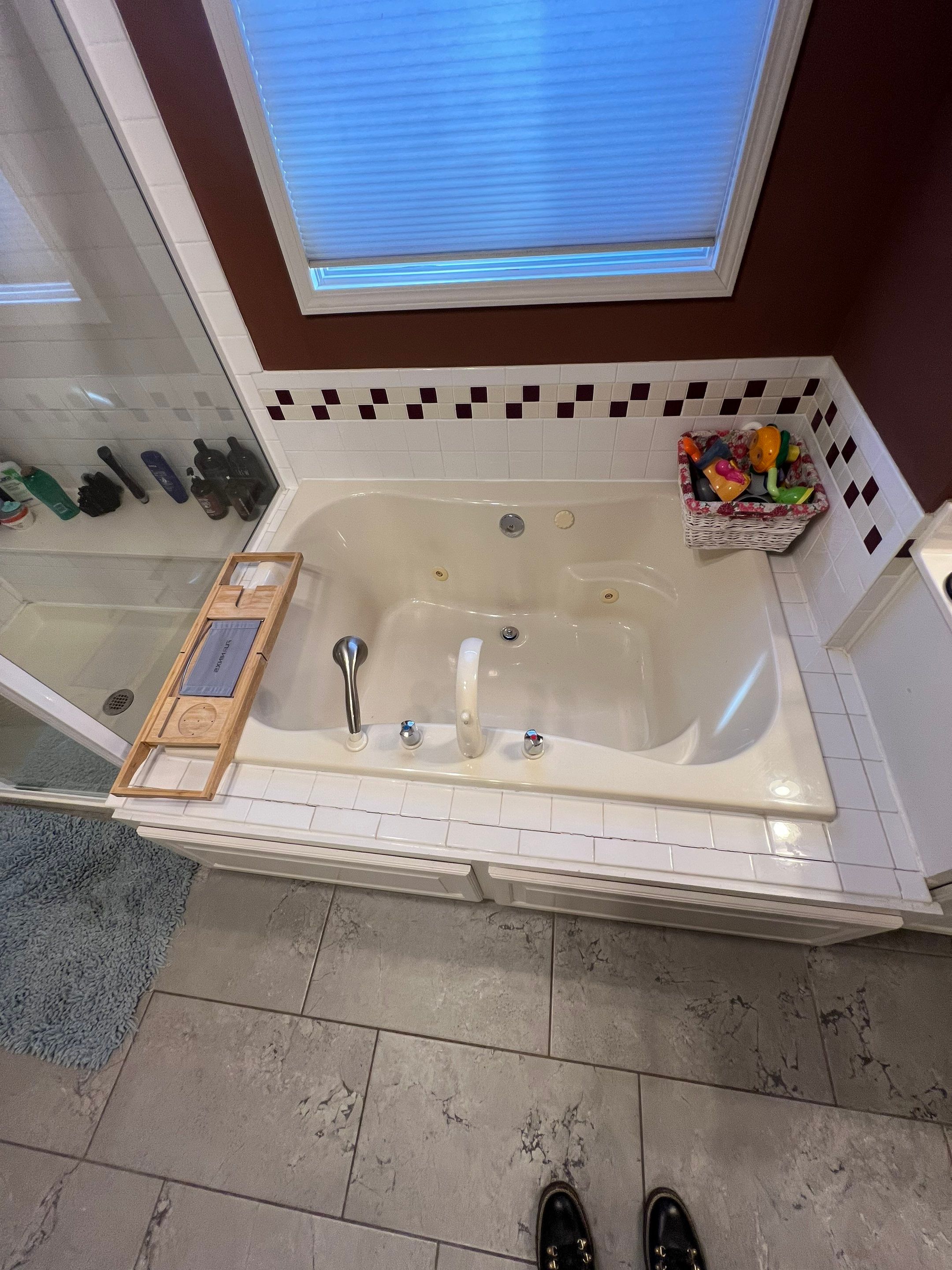 Beautiful use of many materials by The Shower Company