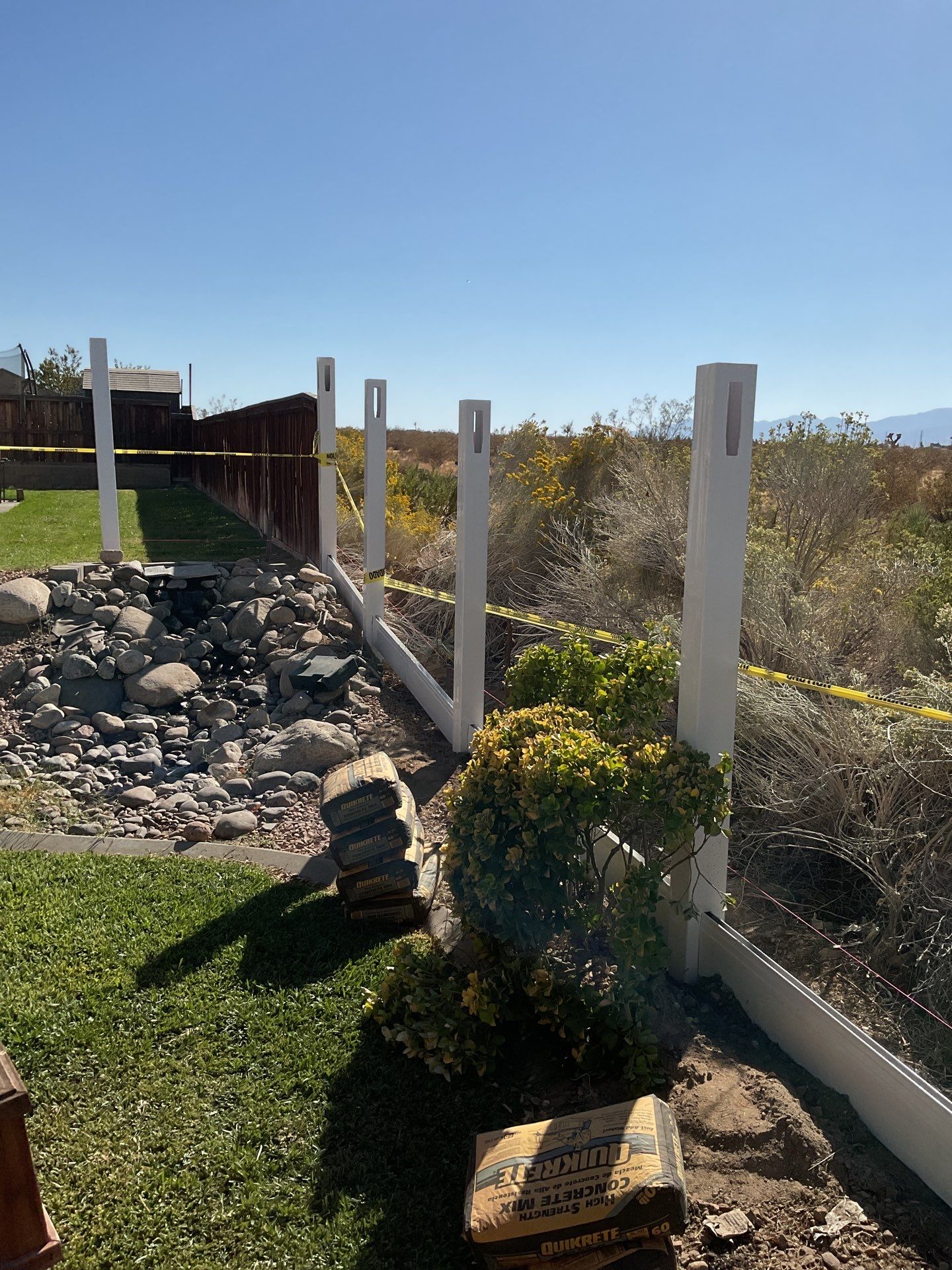 Fence Installation using Vinyl by Fence Guys Inc. 