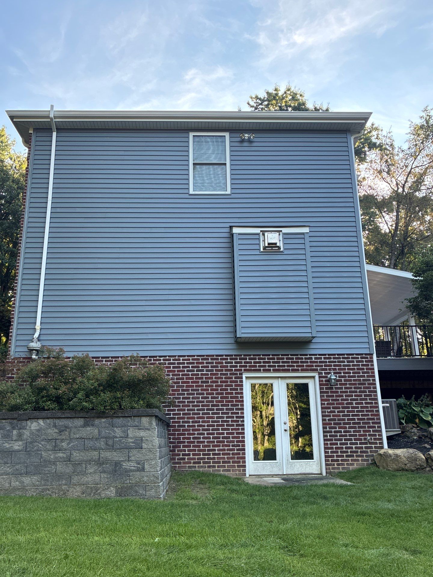 Full House Siding Renovation with English Wedgewood Vinyl in Gibsonia by Ideal Siding Pittsburgh