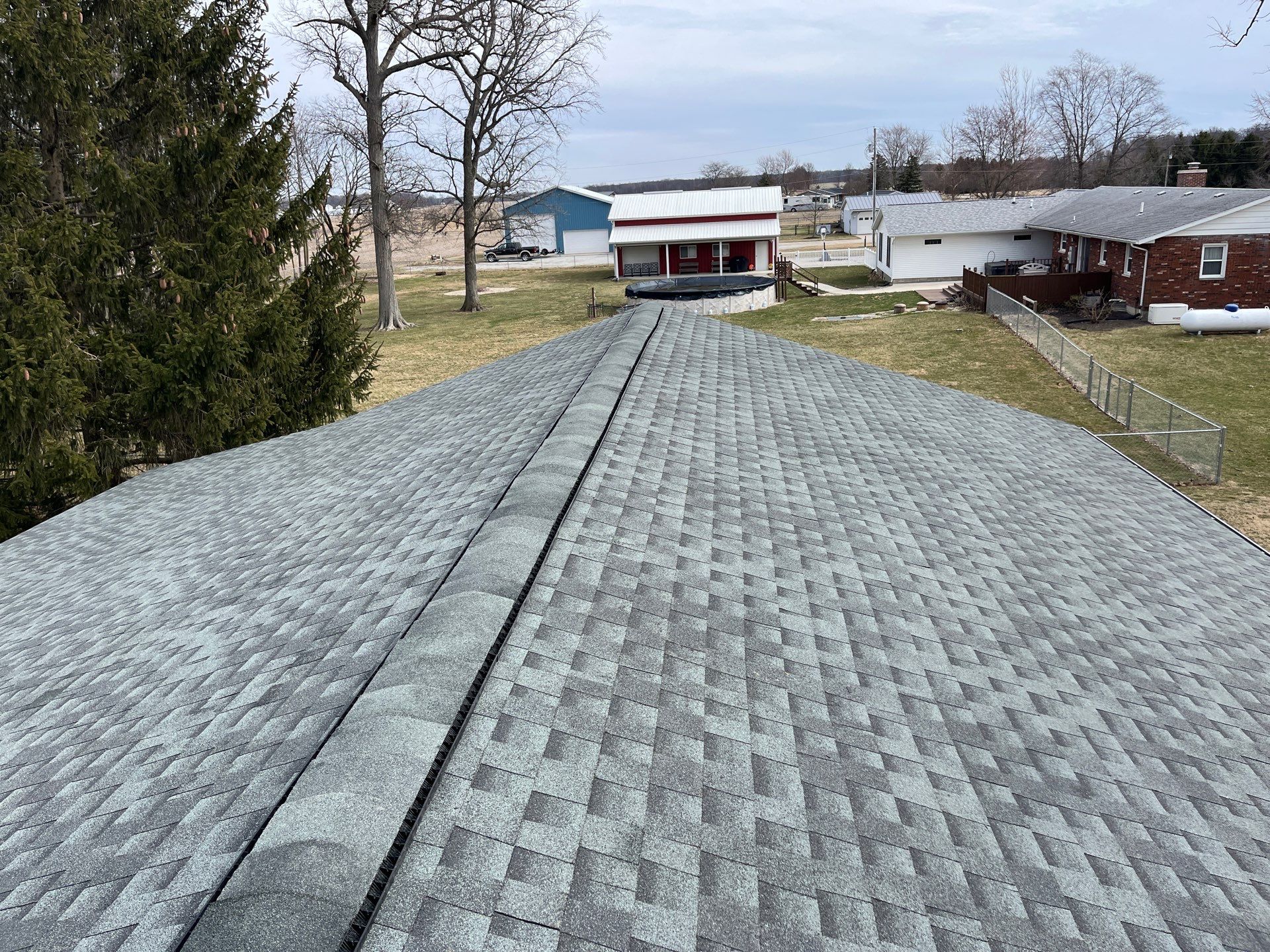 Residential Roofing Installation using GAF Timberline HDZ Slate by Nitro Roofing and Construction