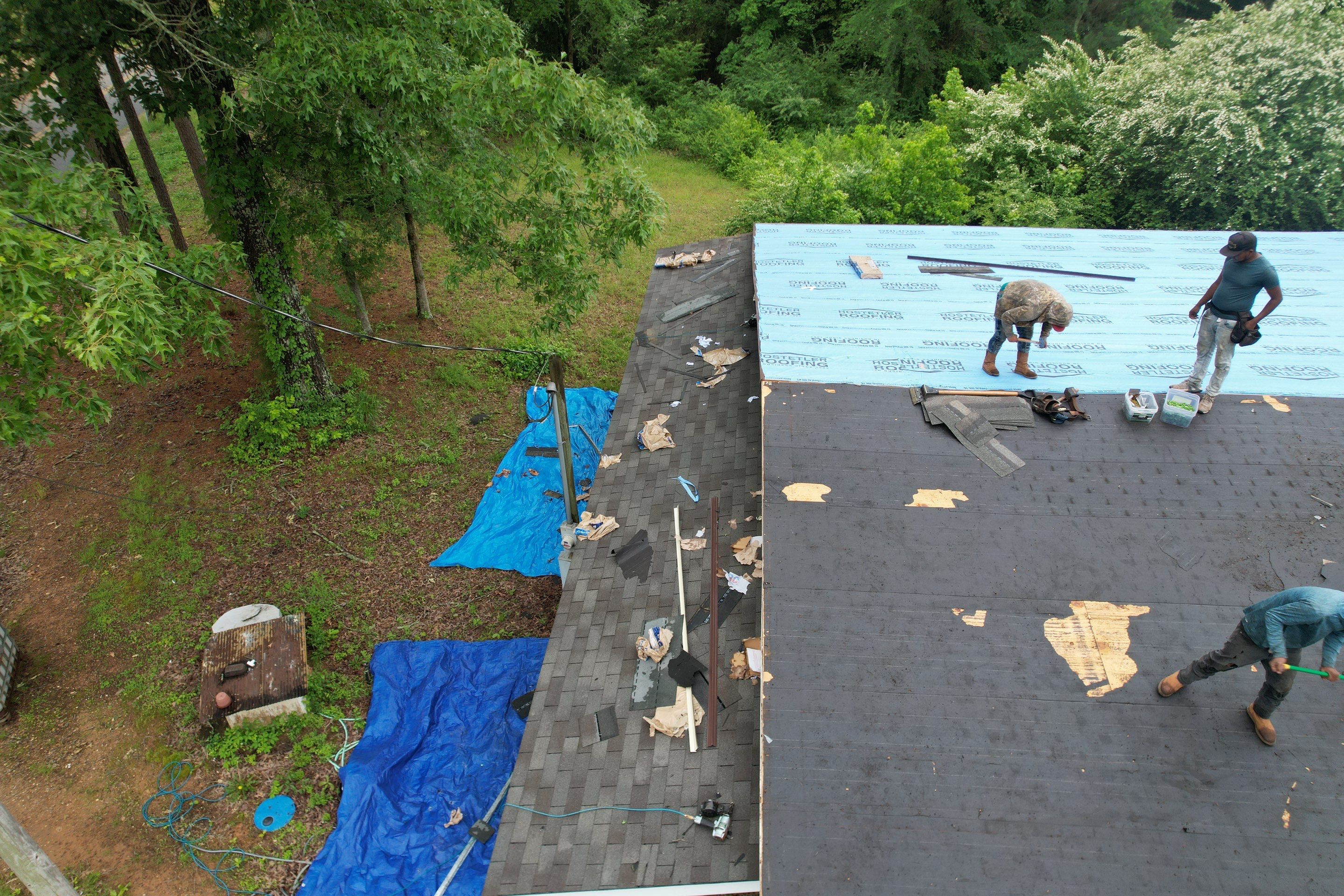 Residential Shingle Reroof using CertainTeed XT25 by Hostetler Roofing