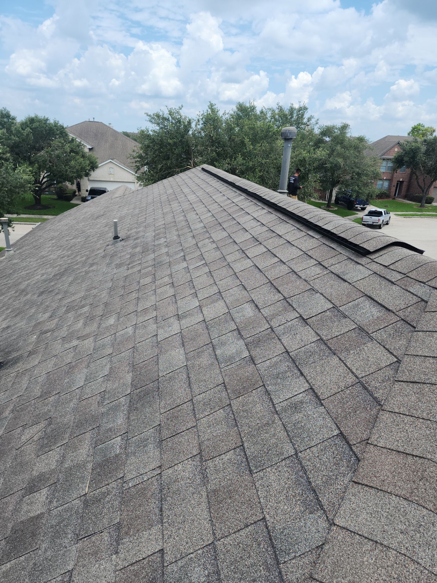 Hail Damage using Owen's Corning Duration (Lifetime) Shingles by Roof Repair Company